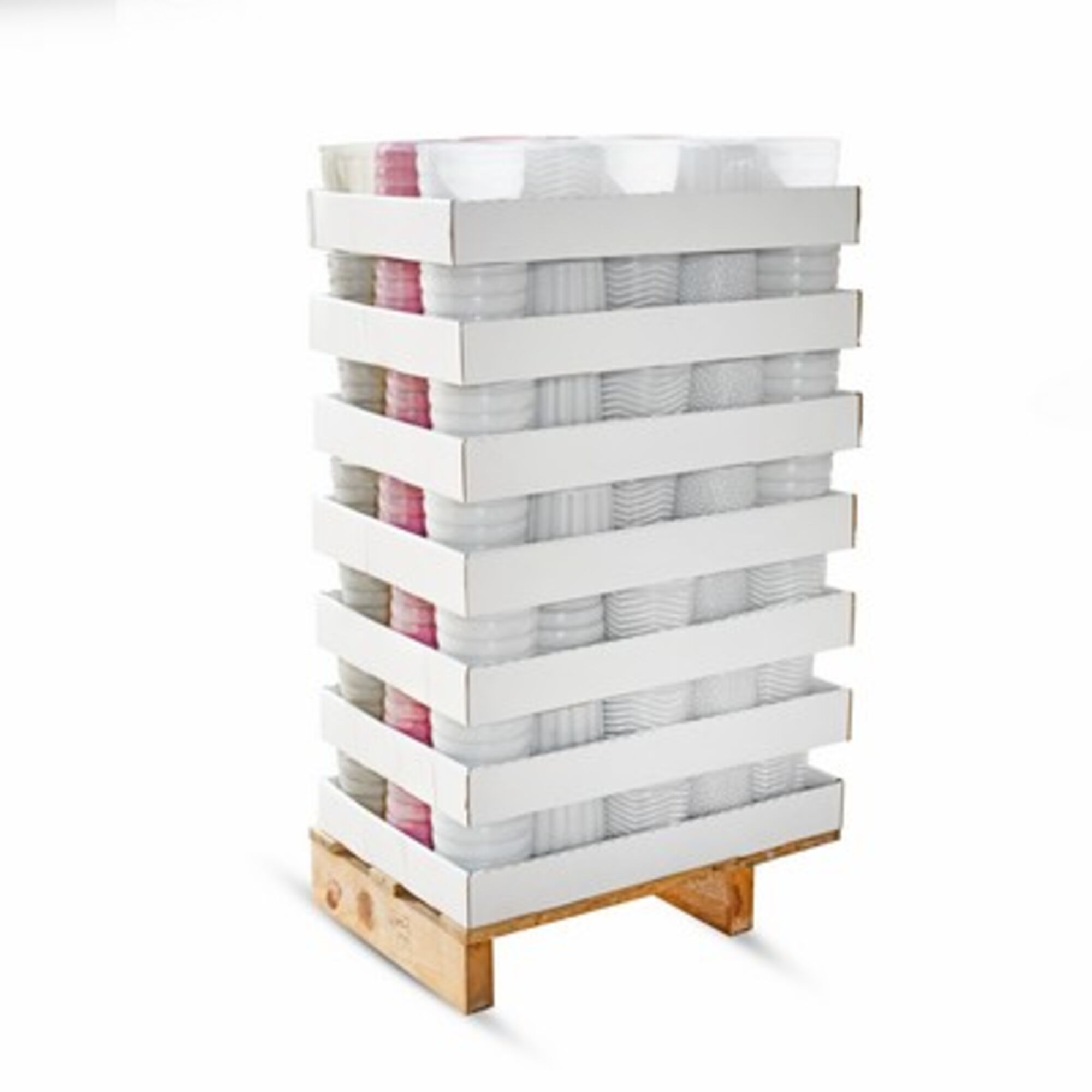 Display 105 stuks nigel wit roze beige