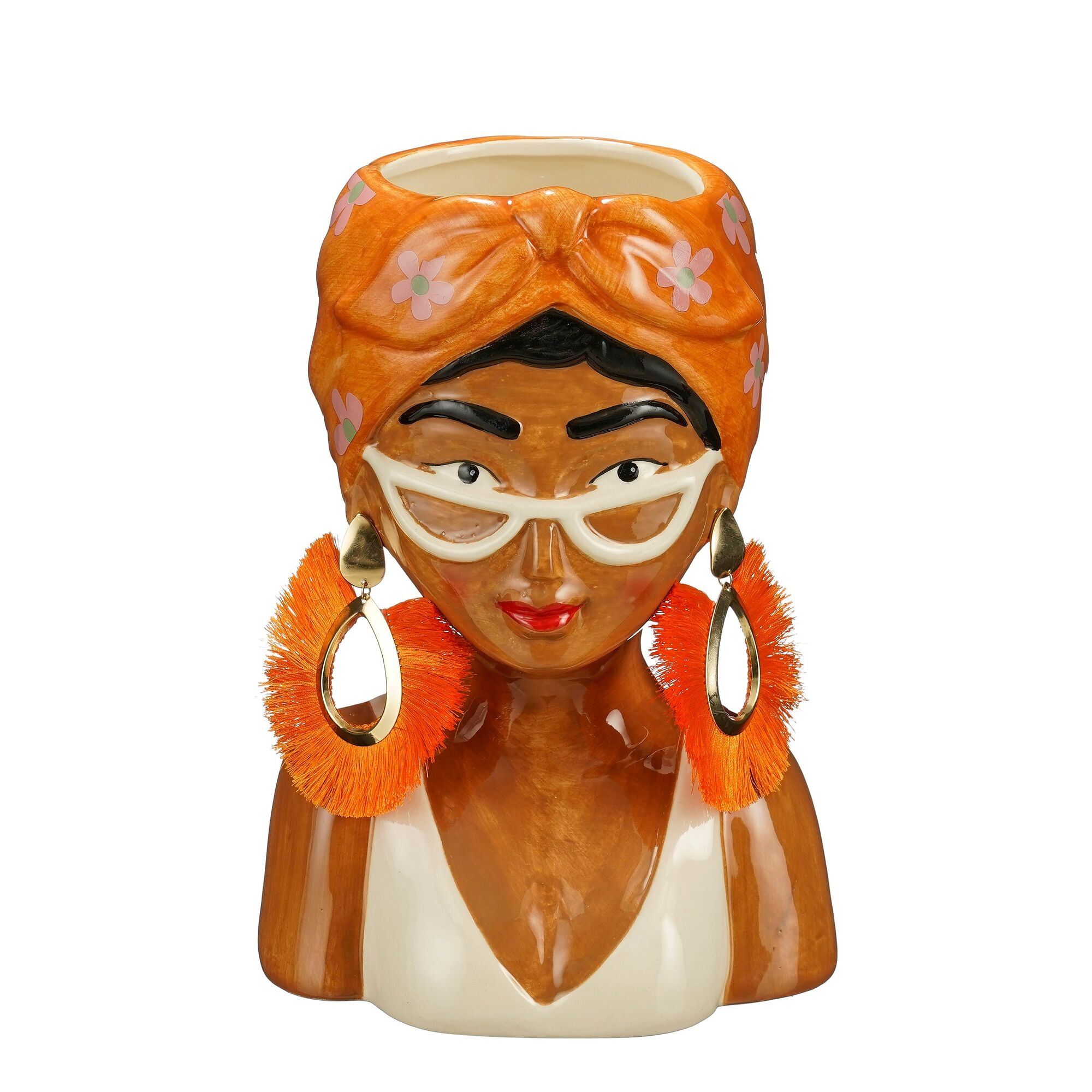 Funny pot meisje oranje