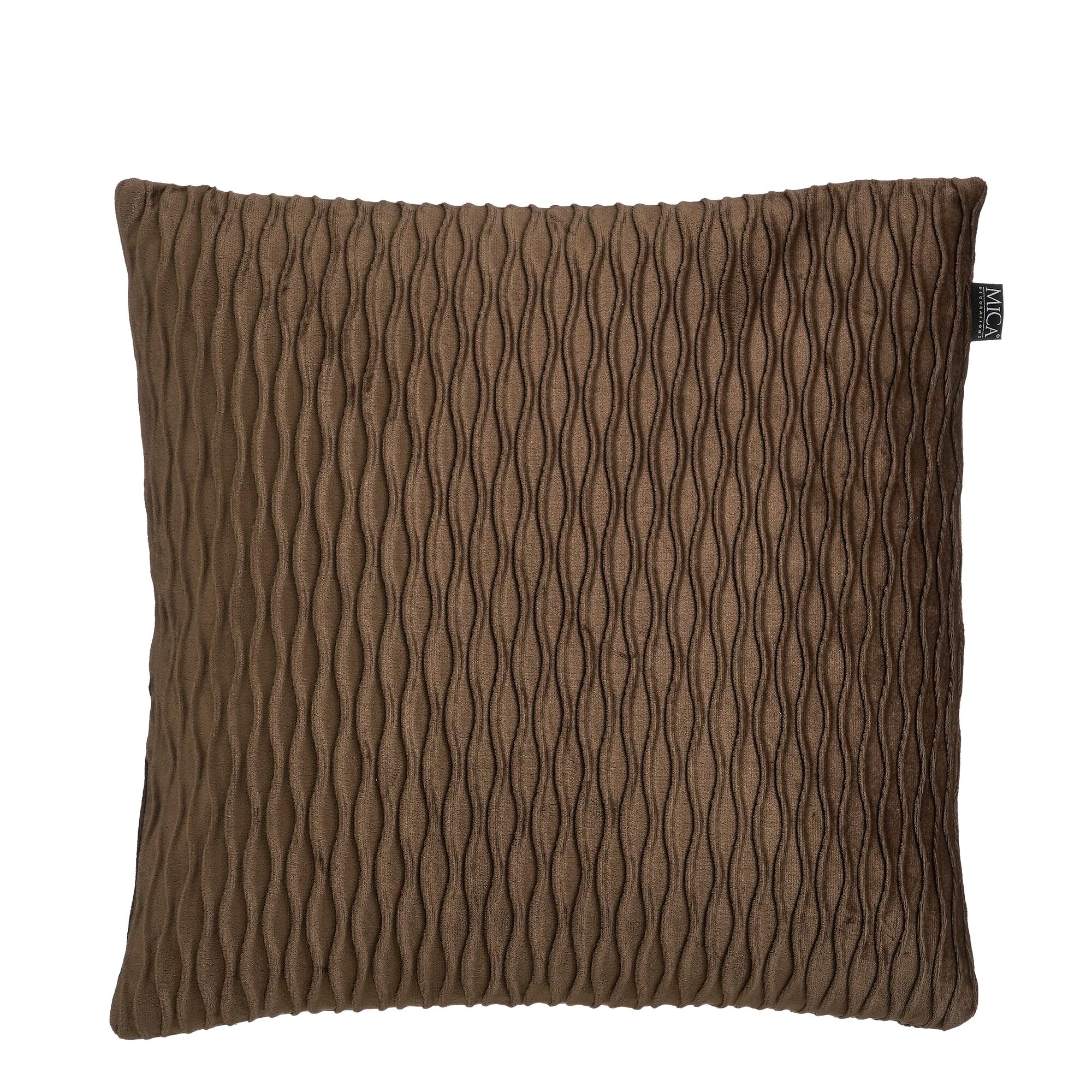 Facetto kussen bruin fire retardant