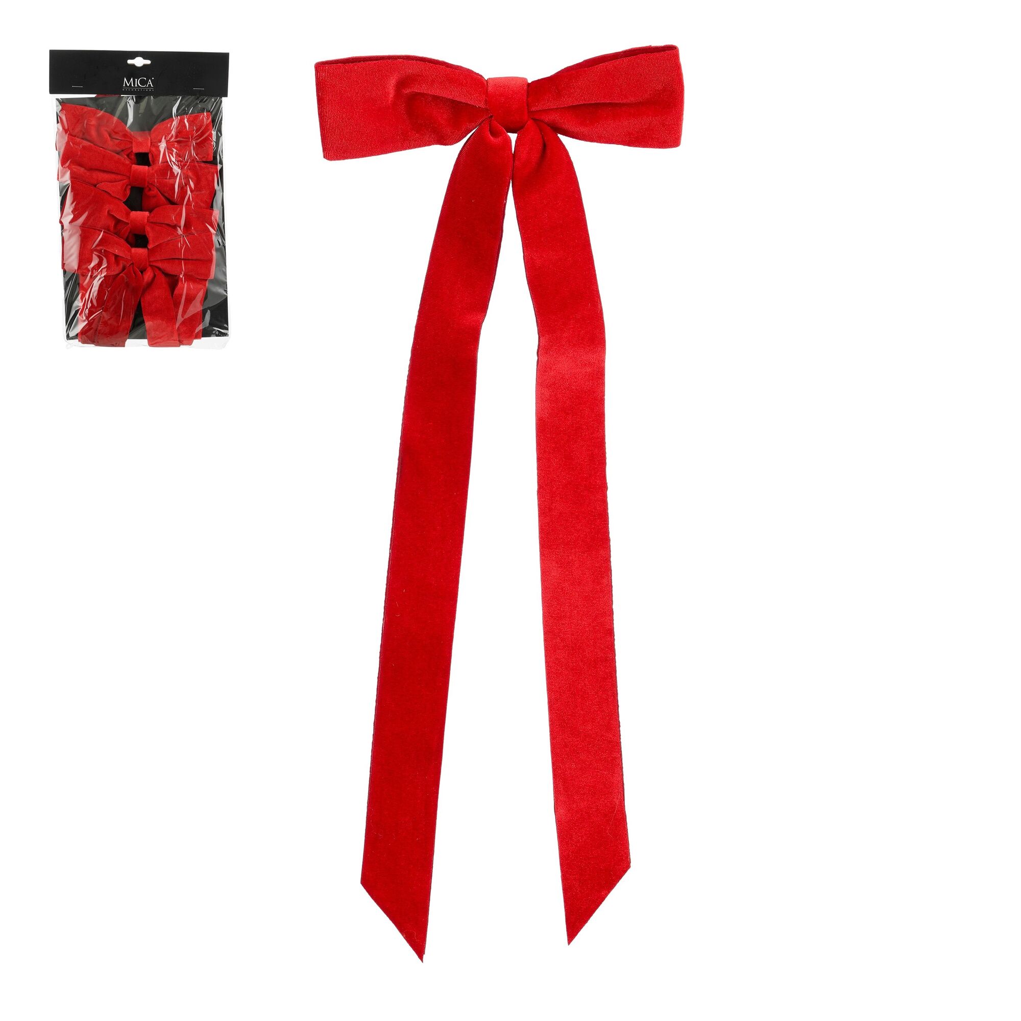 Strik rood 4 stuks