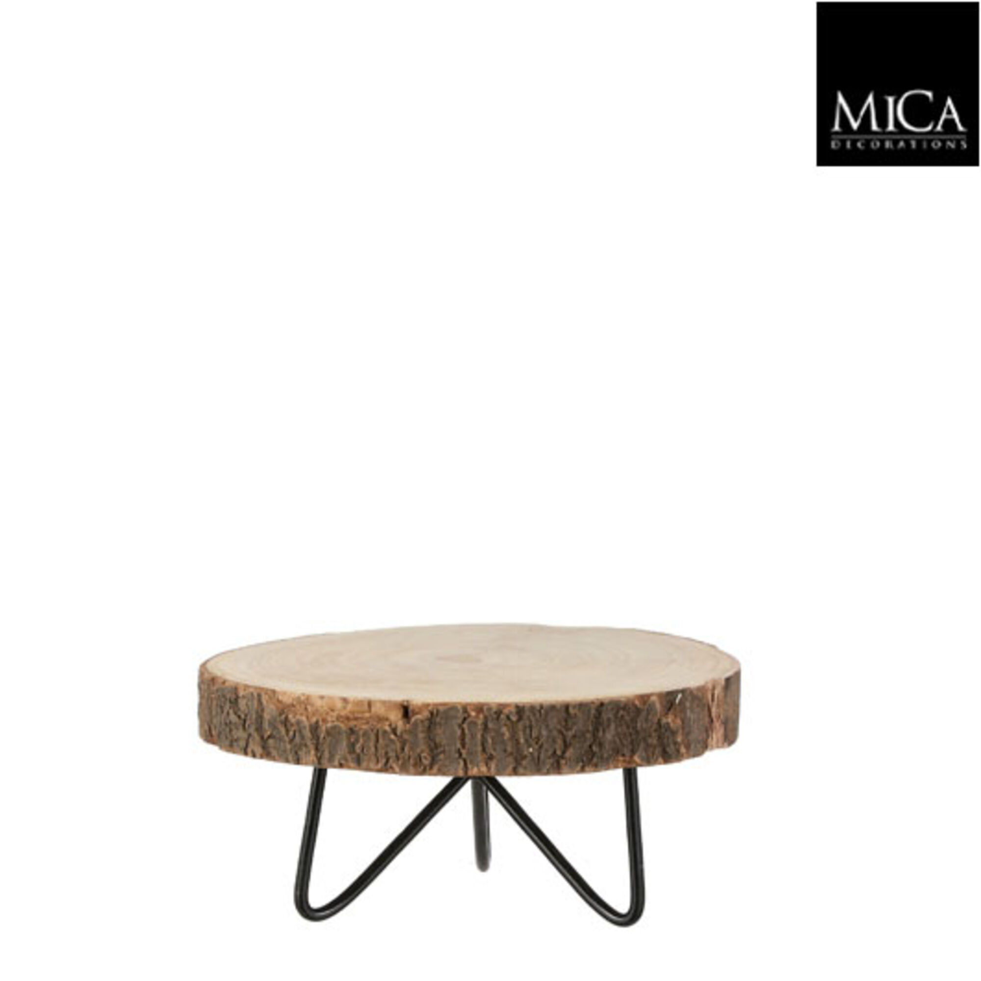 Pia bijzettafel rond l.bruin