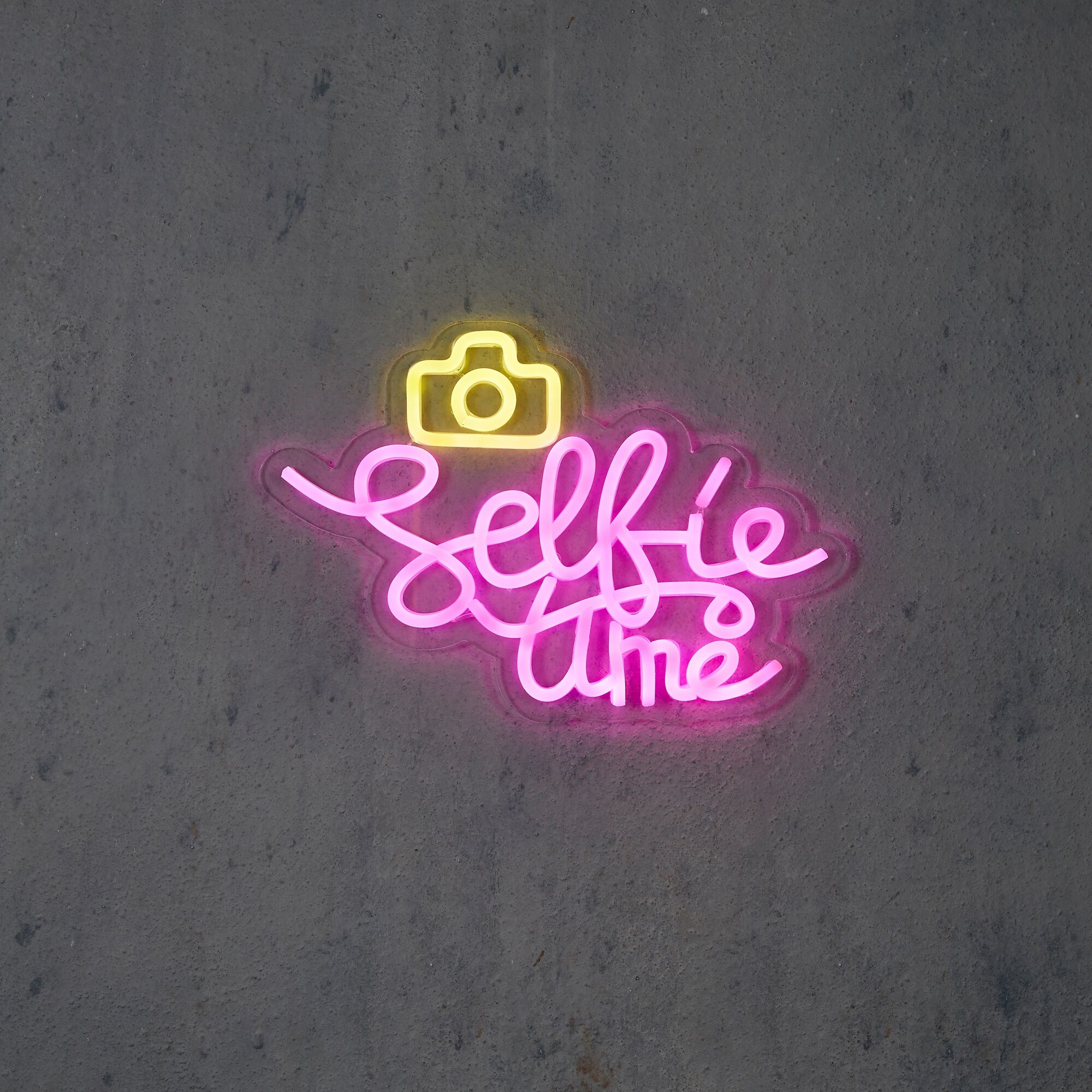 Neon light multicolour Selfie time en timer adapter included IP20