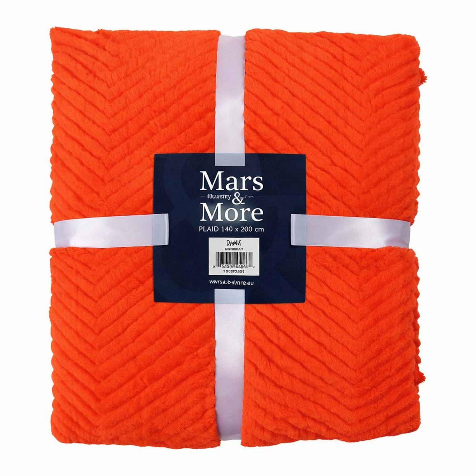 Plaid Visgraat Oranje