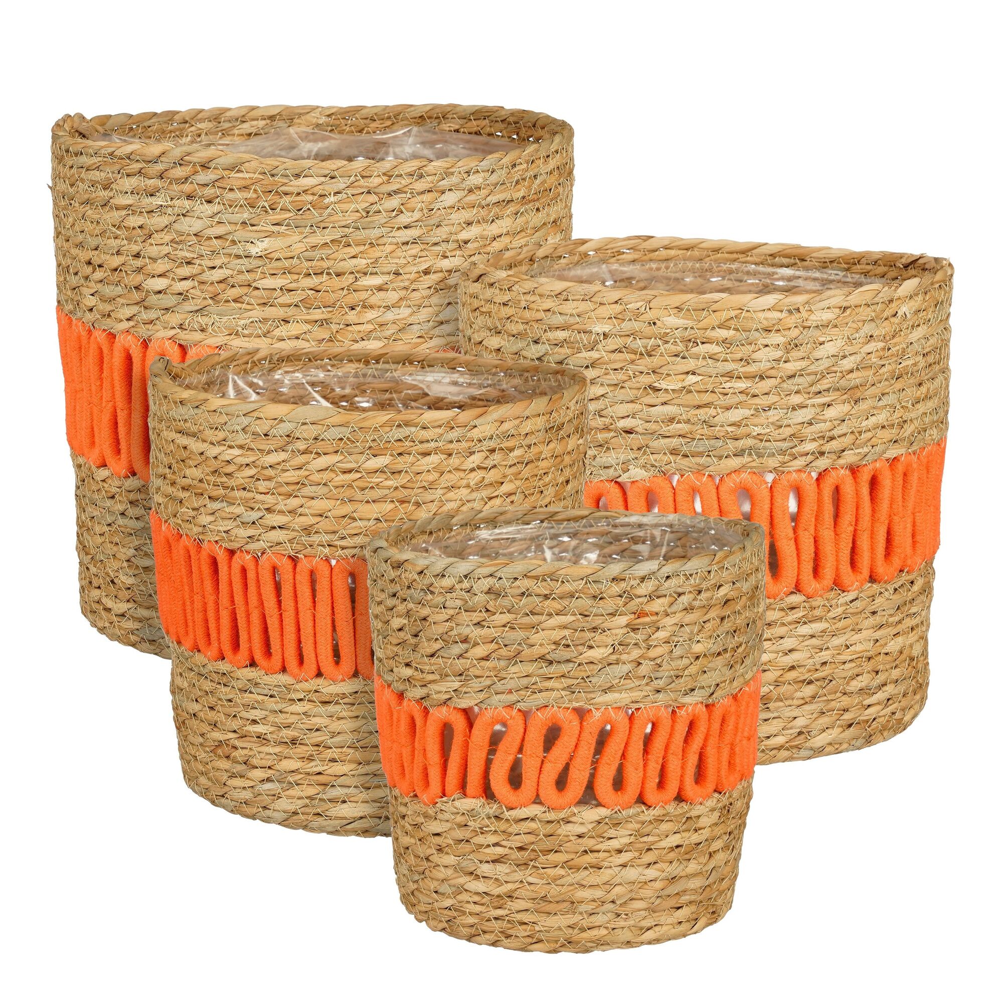 Fernandez mand rond oranje set van 4