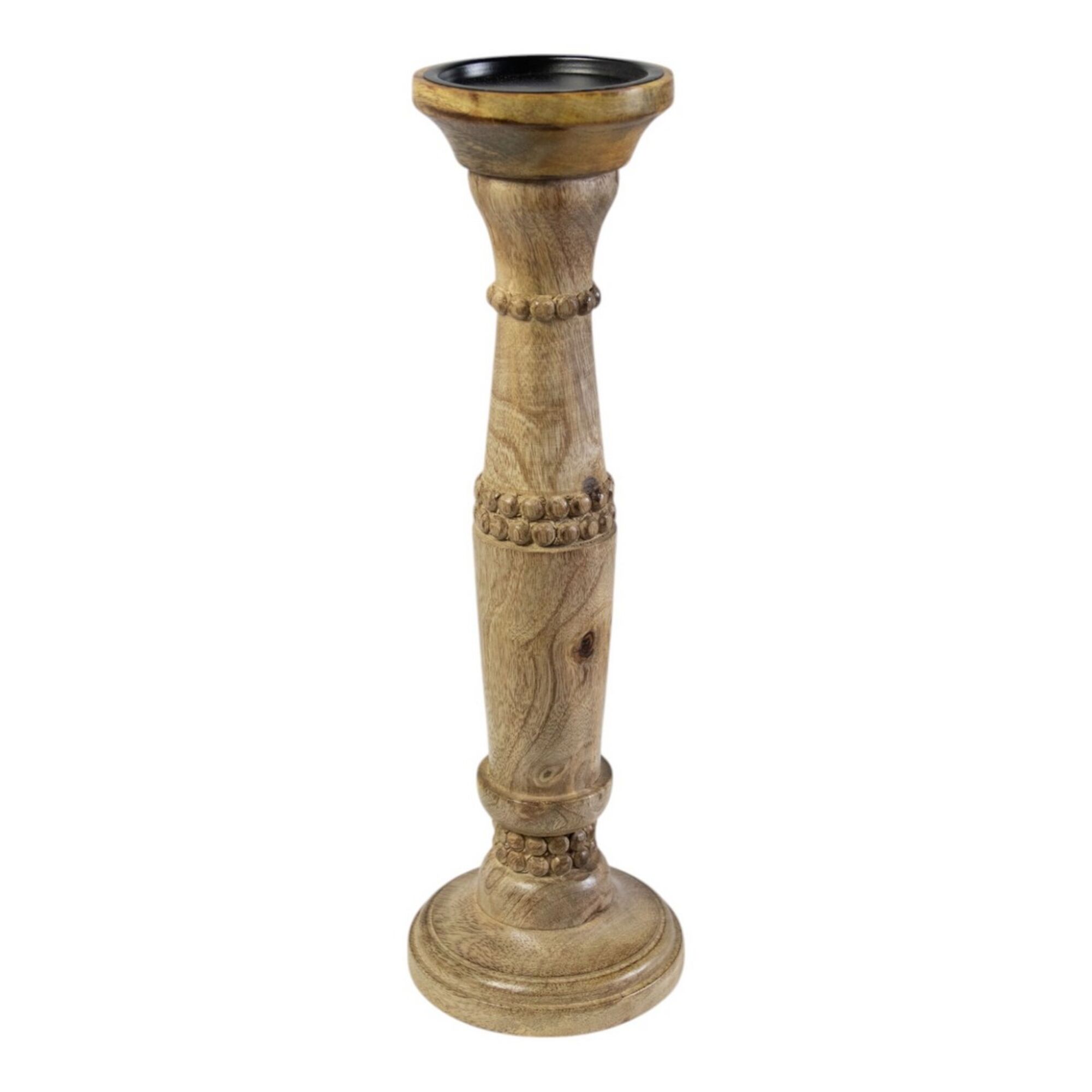 Kandelaar mango hout bubbel