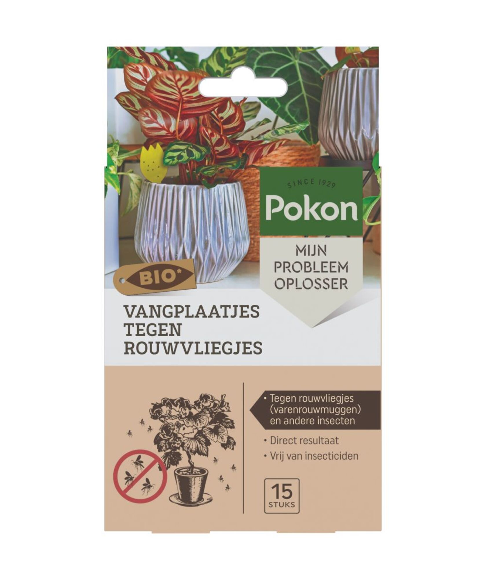 Pokon Bio Vangplaatjes tegen Rouwvliegjes