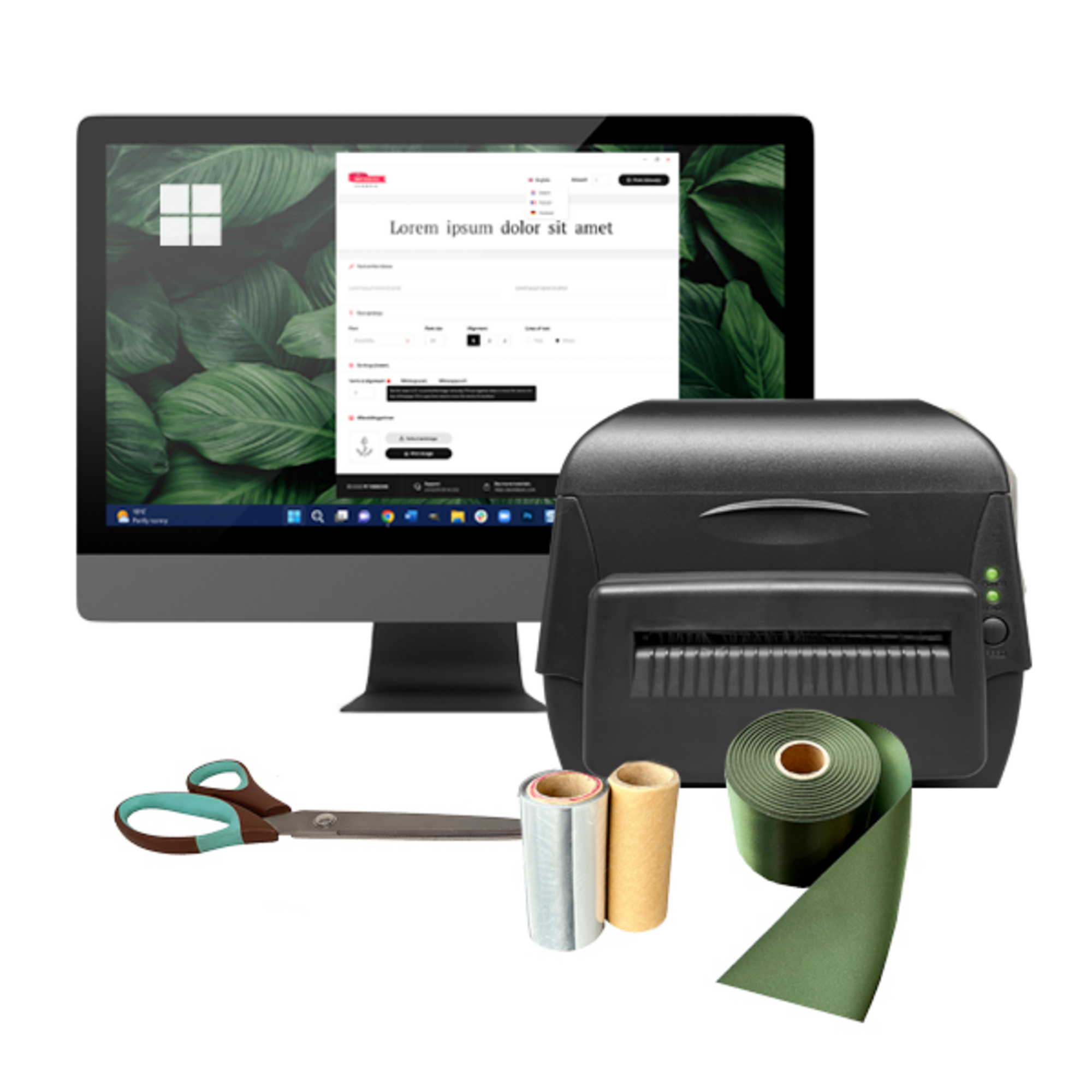 Rouwlinten Printer