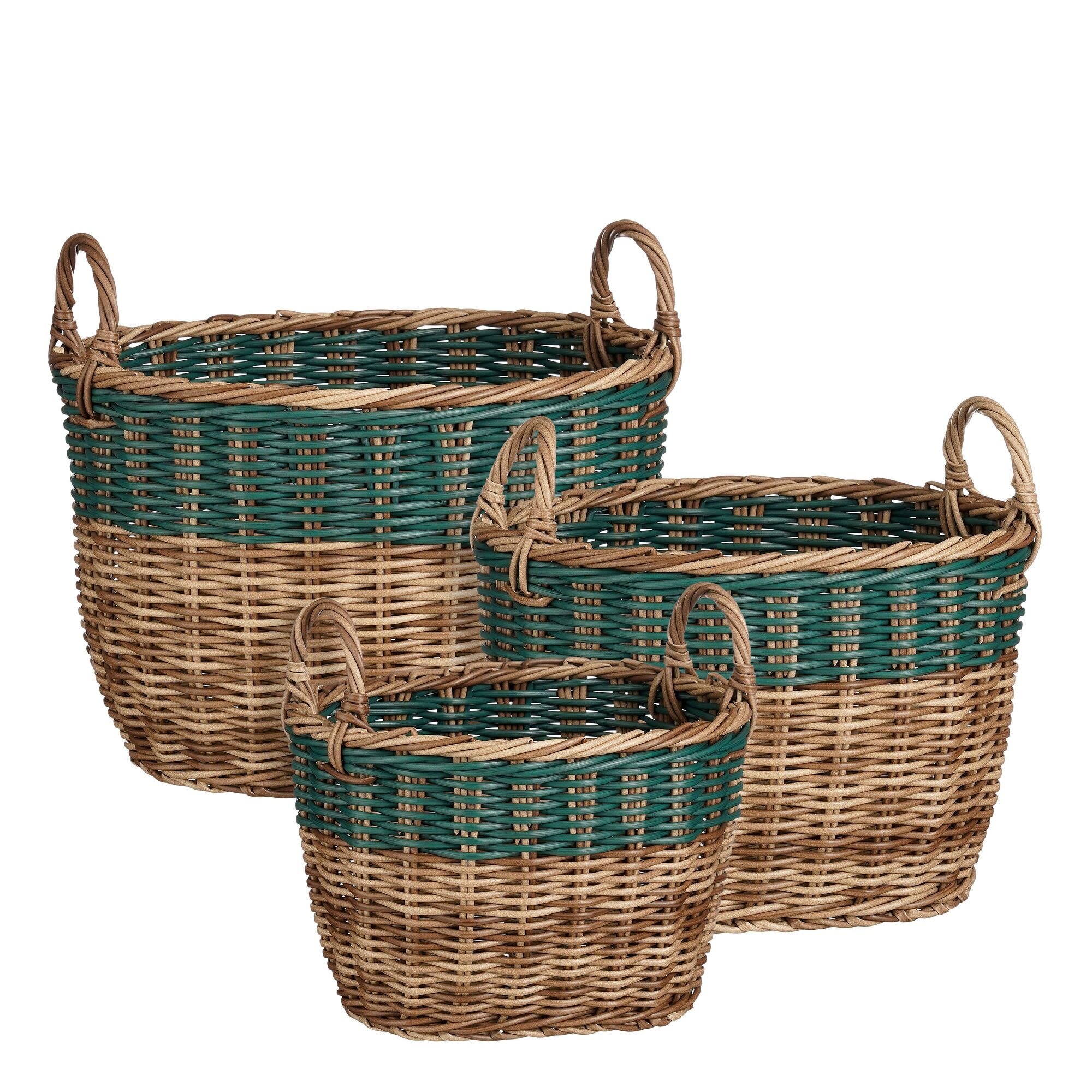 Hedy mand ovaal petrol set van 3