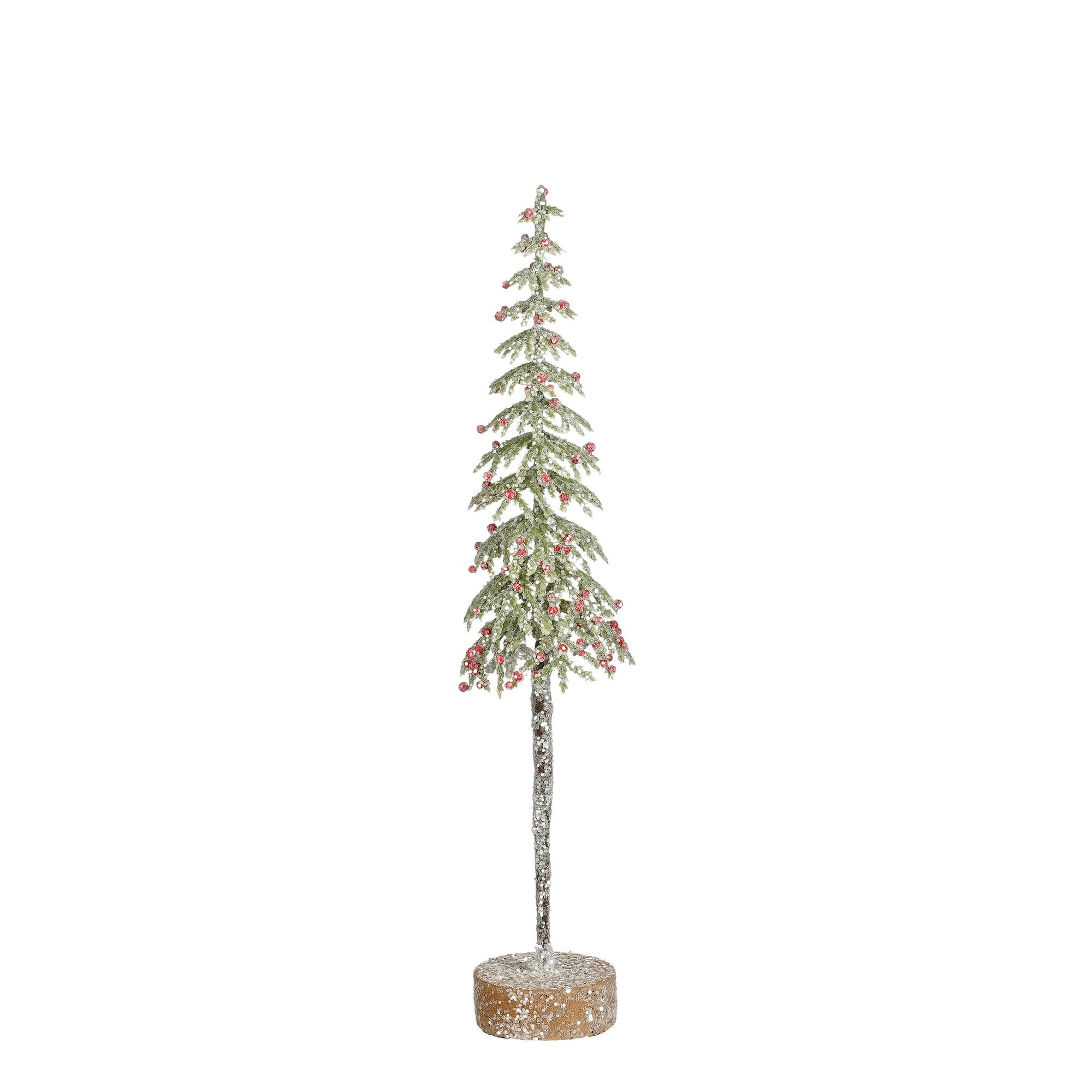 Decoratie boom groen frosted