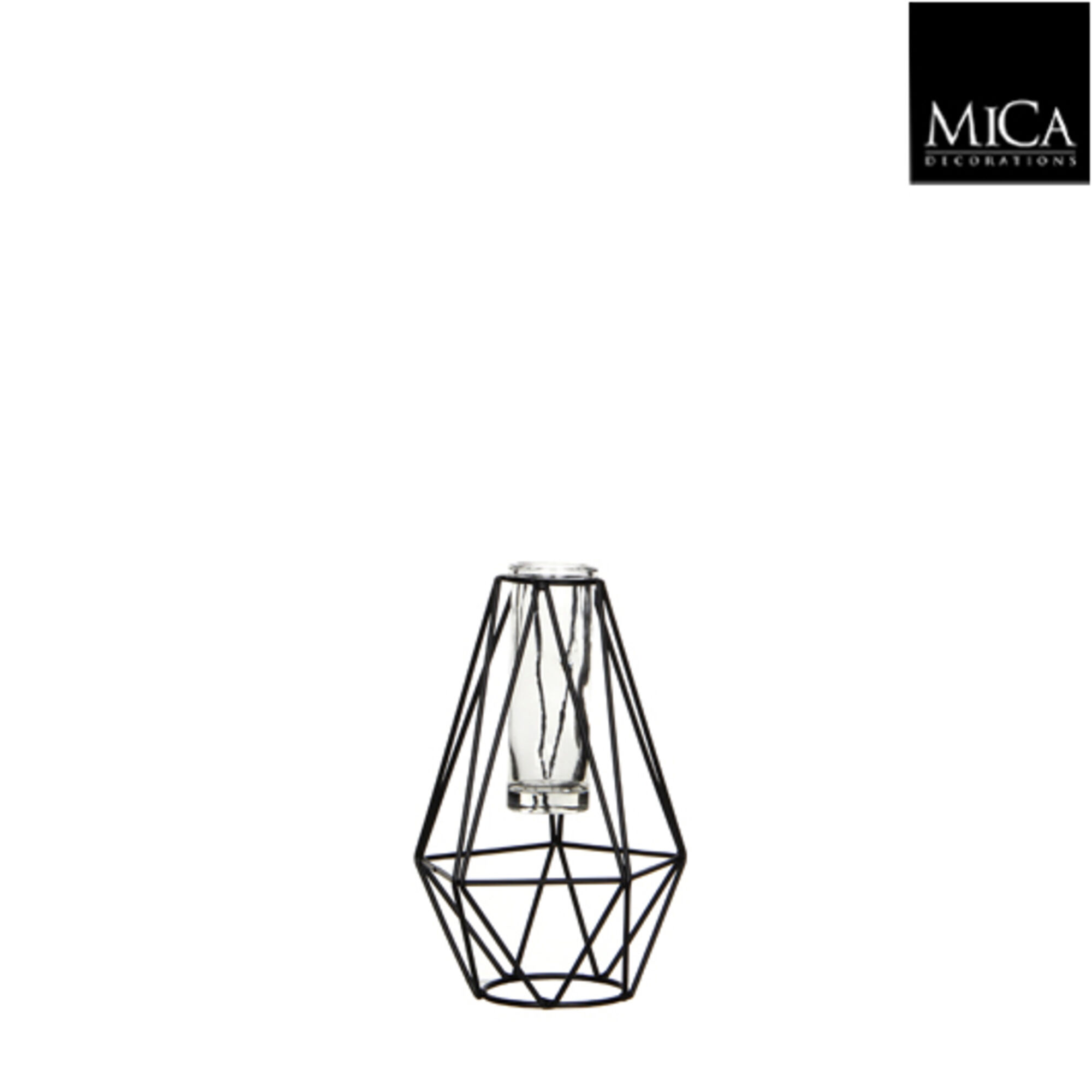 Solo bloem diamant zwart
