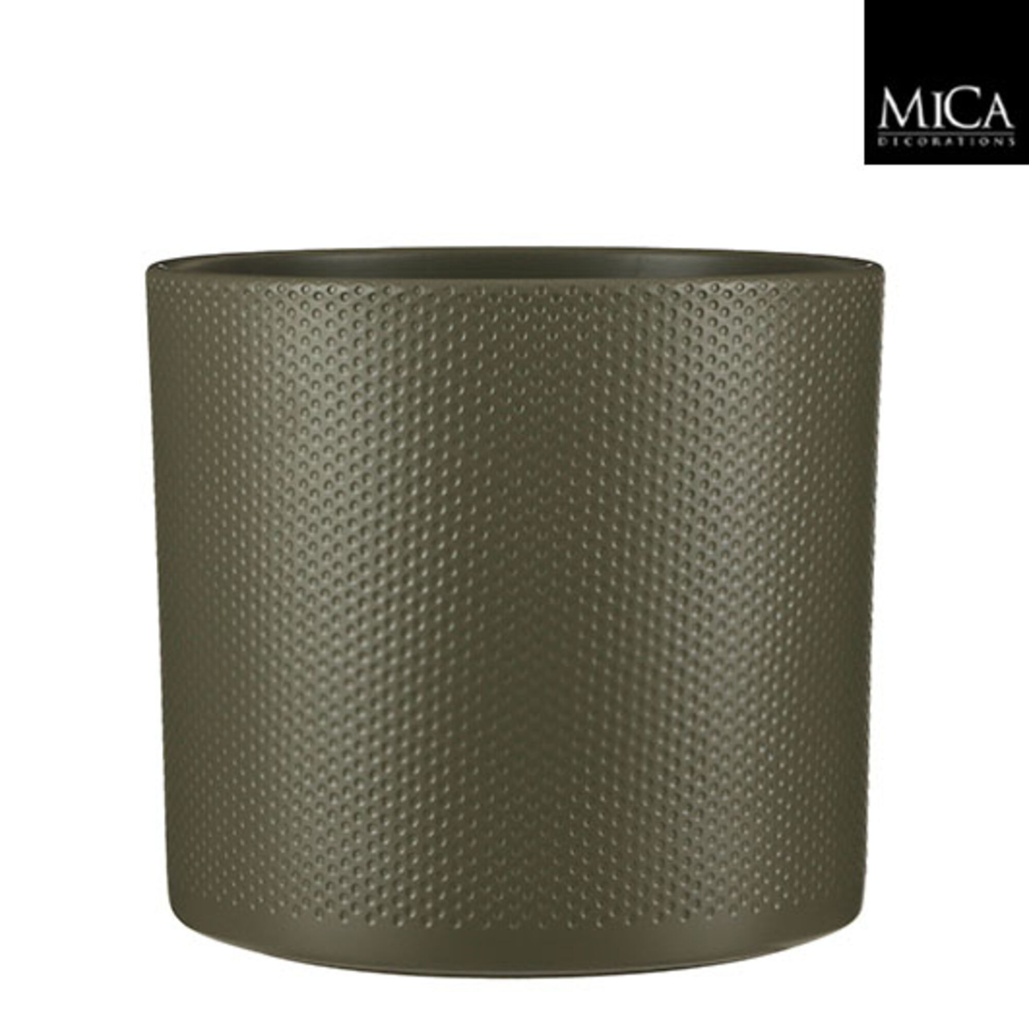 Era pot rond groen relief