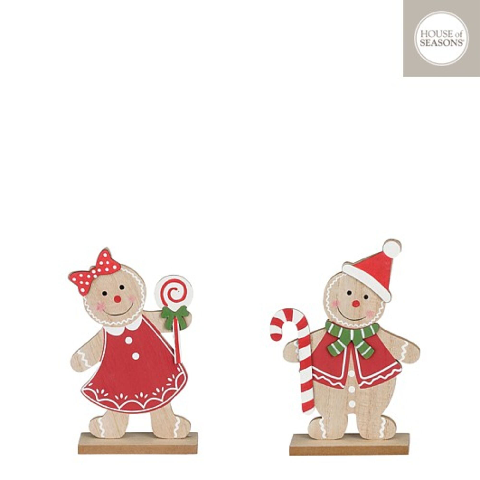Decoratie peperkoek rood 2 assorti FSC mix