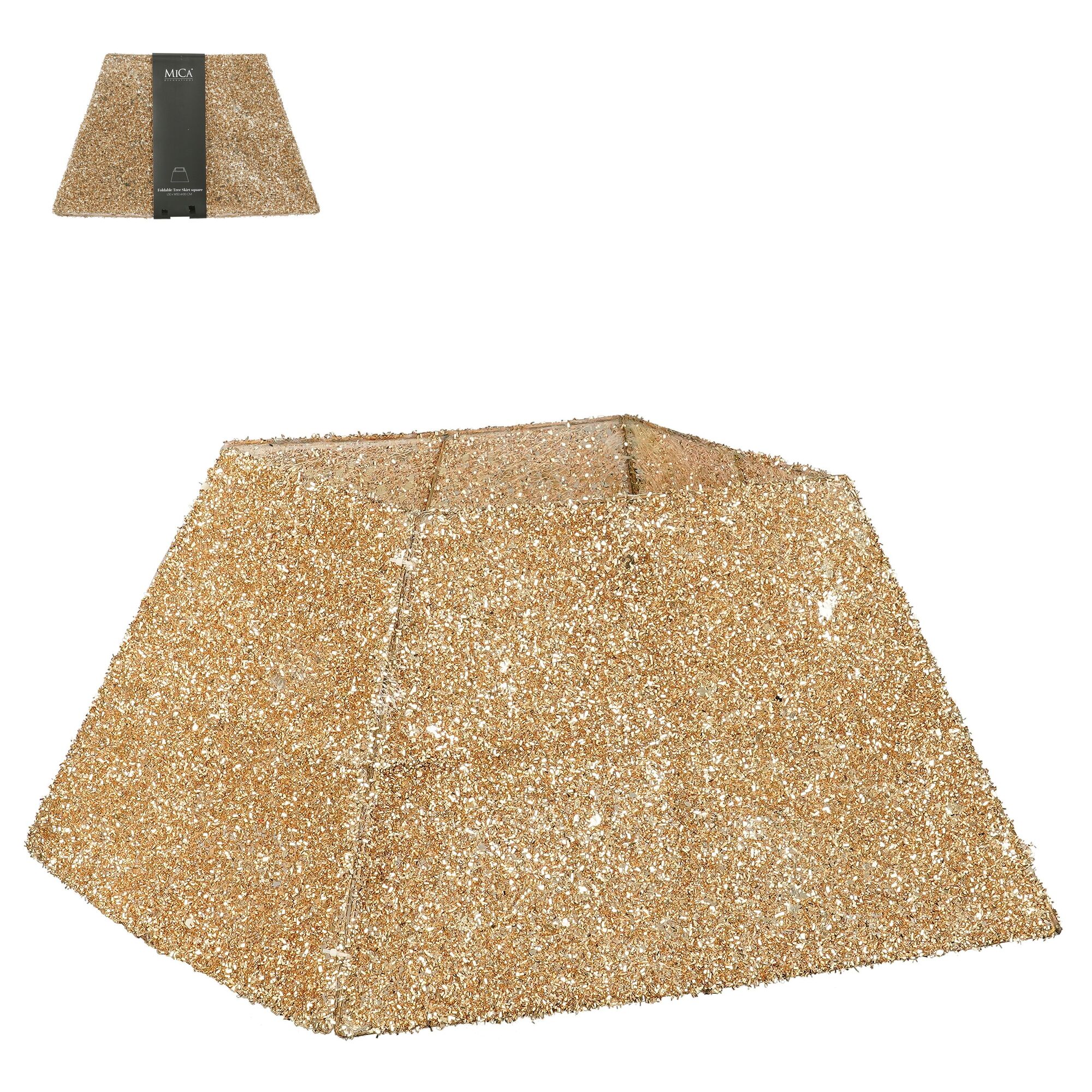 Treeskirt opvouwbaar goud