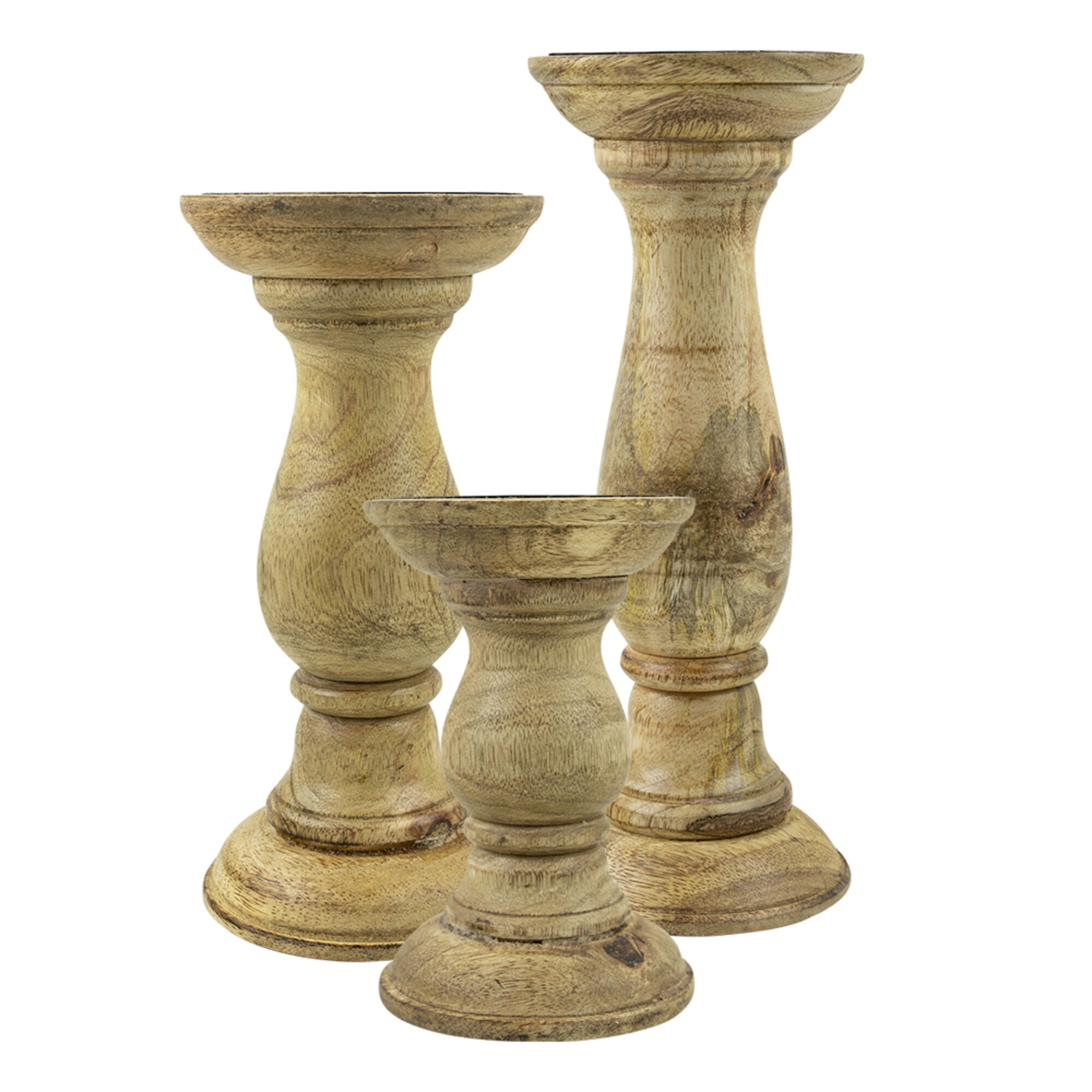 kandelaar rond mango hout