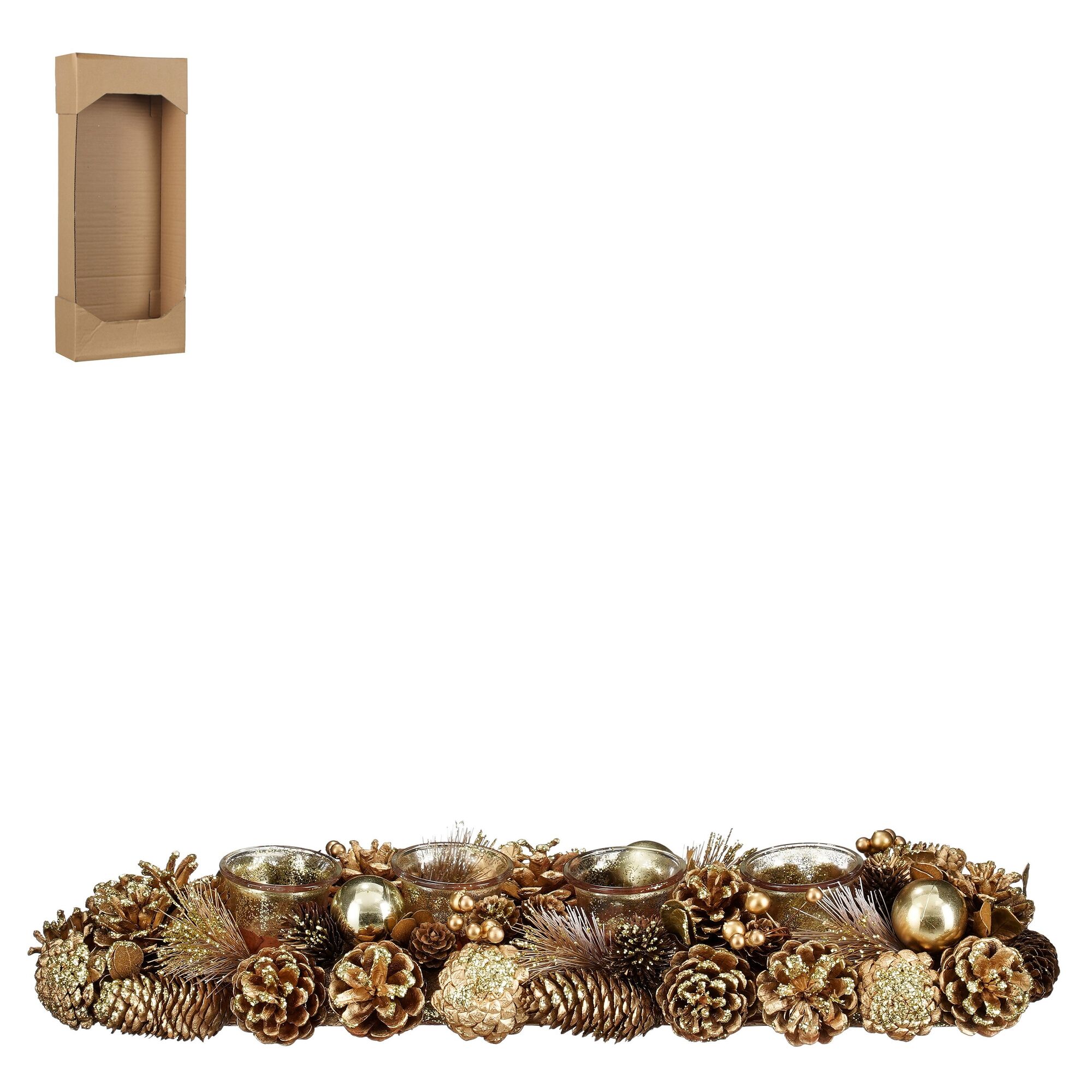 Eton tafelstuk theelicht houder goud