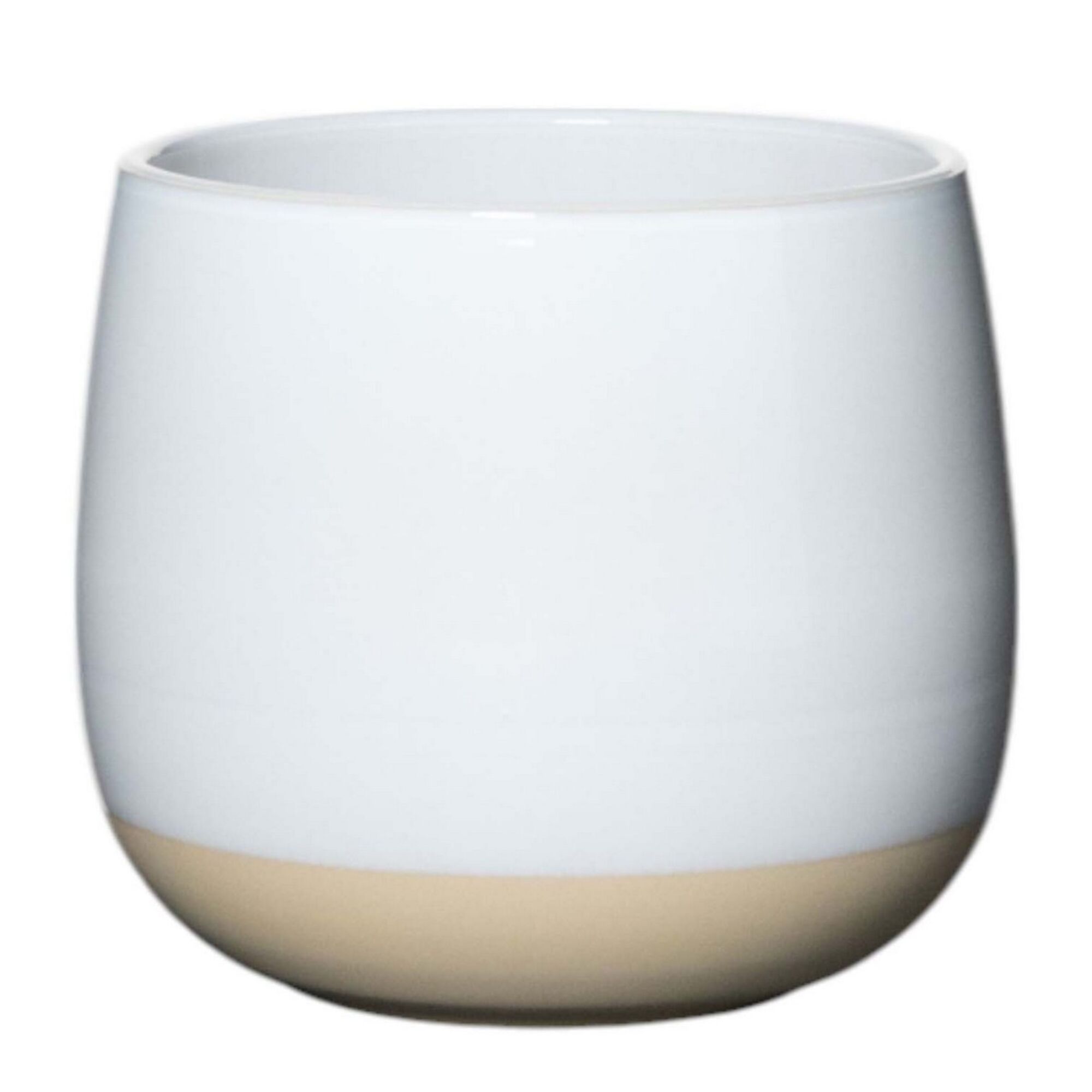 Bloempot Keramiek Dip-Dye Joan Wit