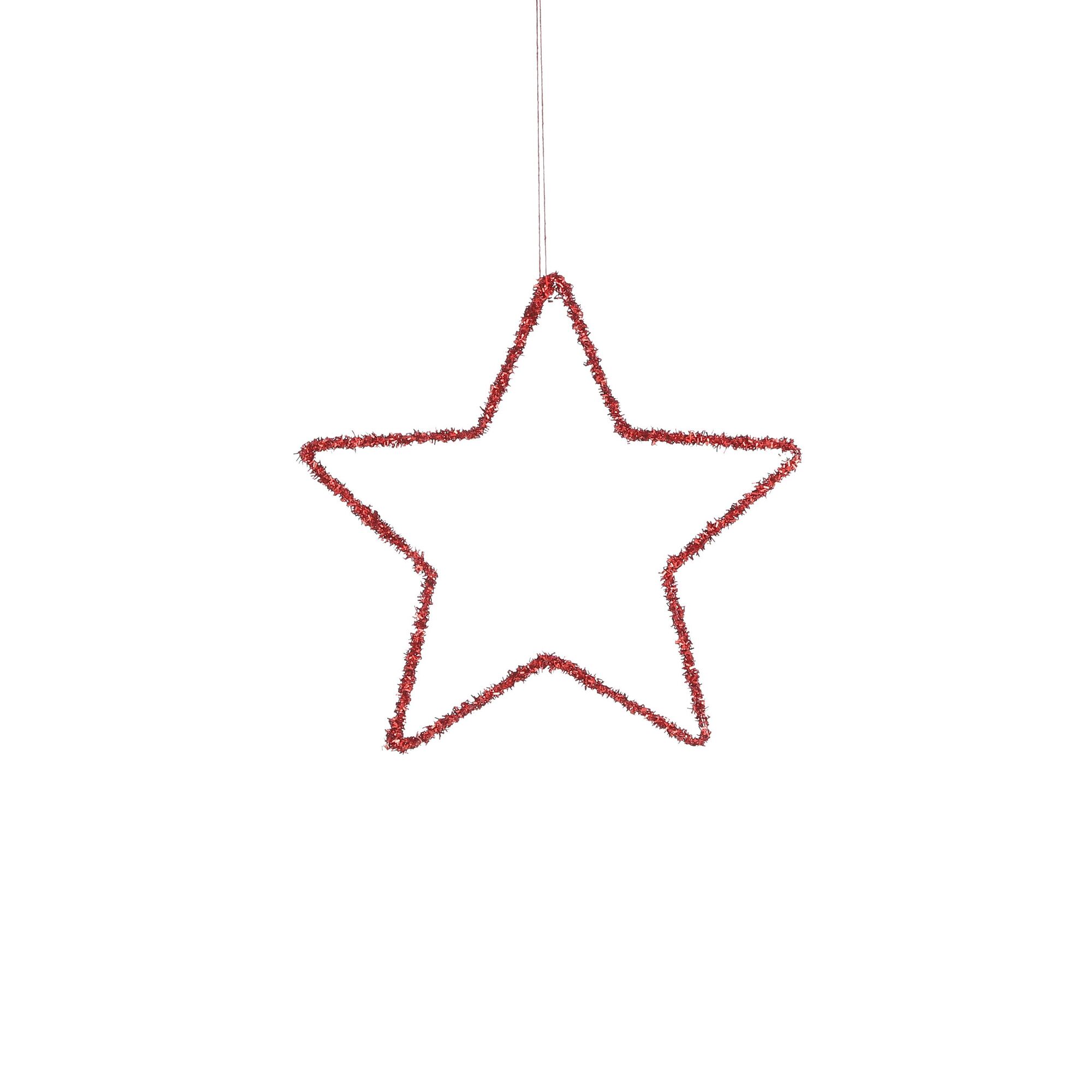 Ornament ster rood
