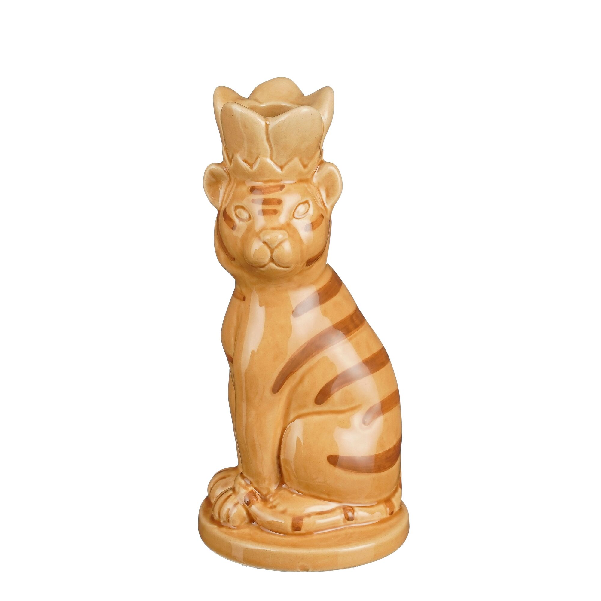 Kandelaar tijger bruin