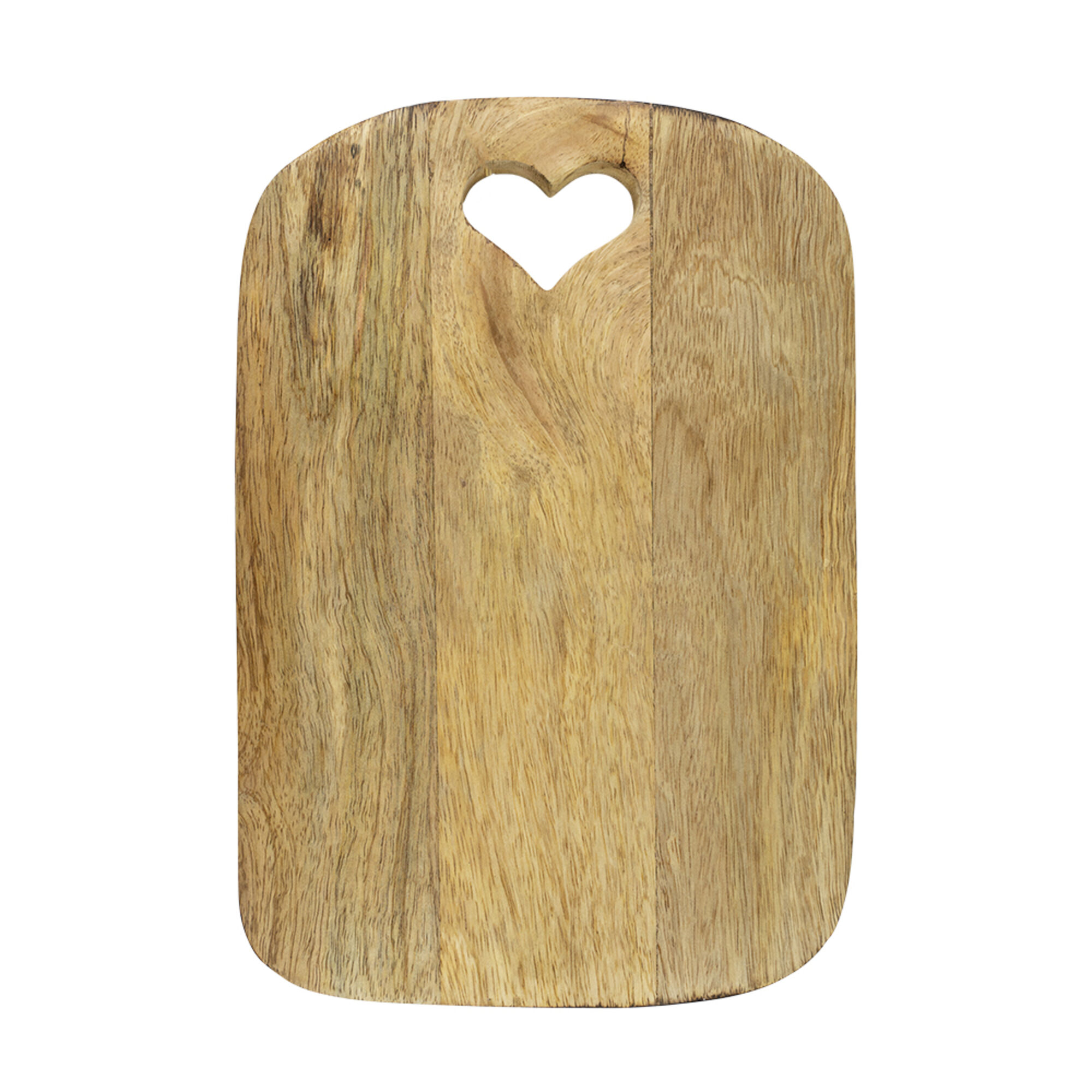 snijplank hart mango hout