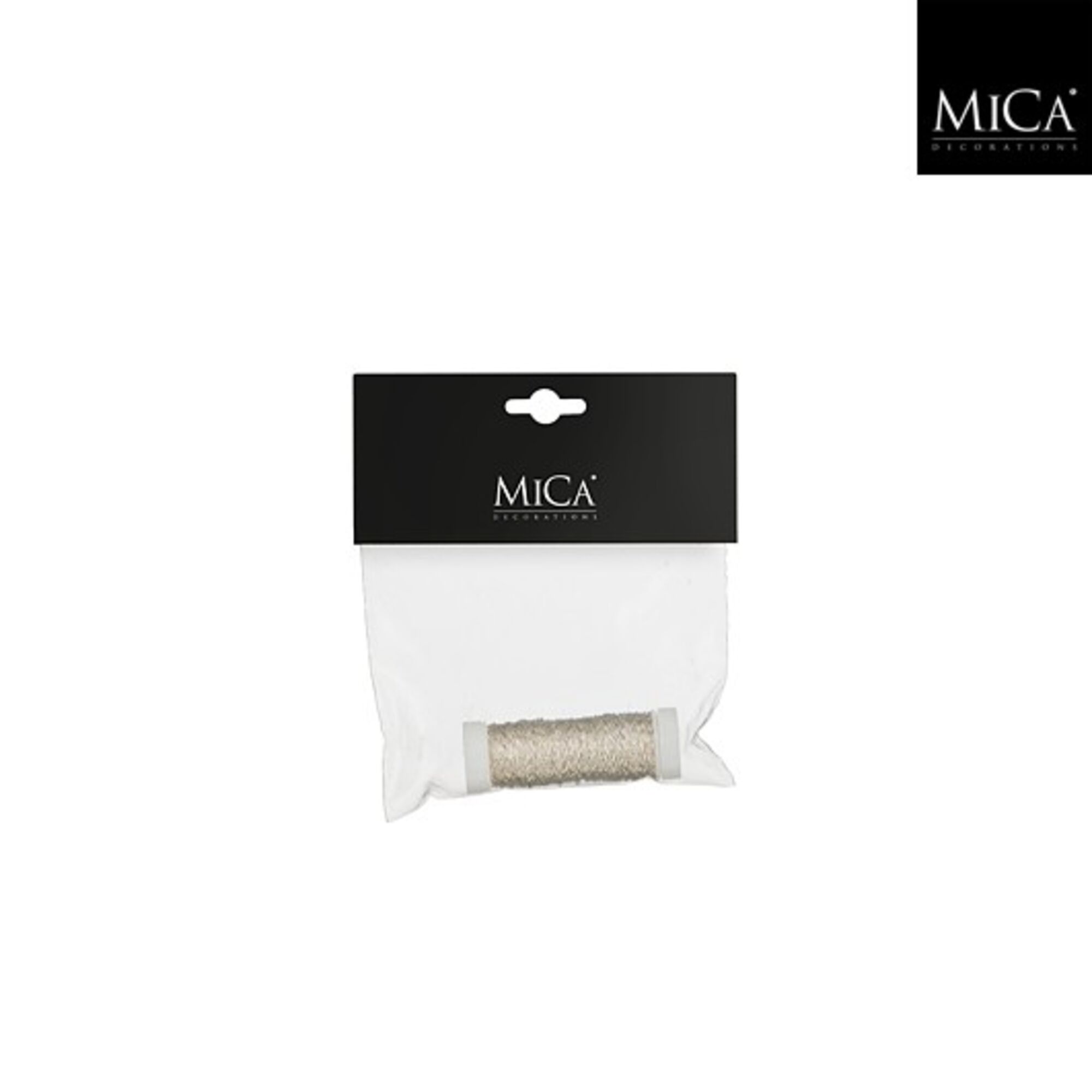 Decoratie bouillondraad zilver