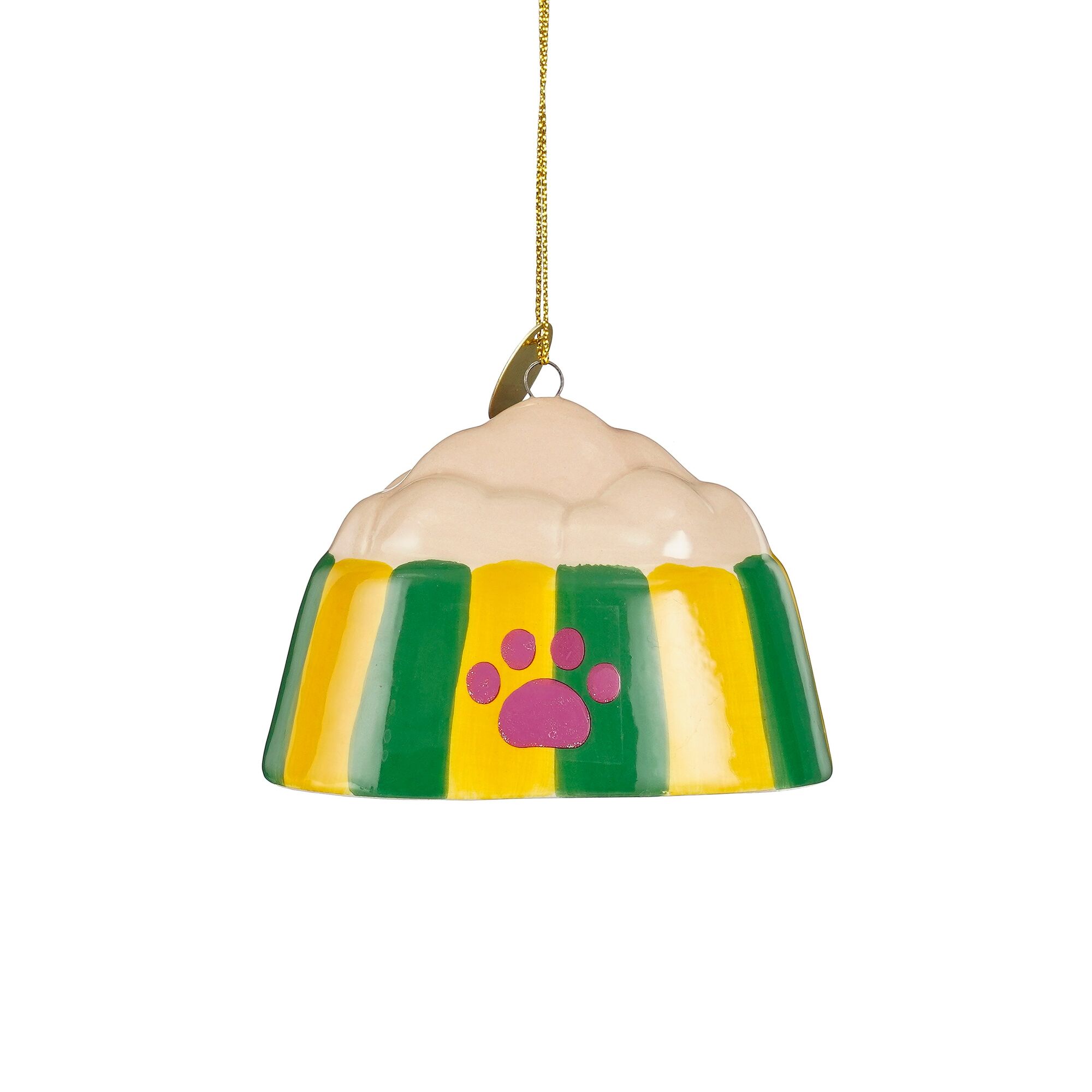 Ornament hondenvoer geel