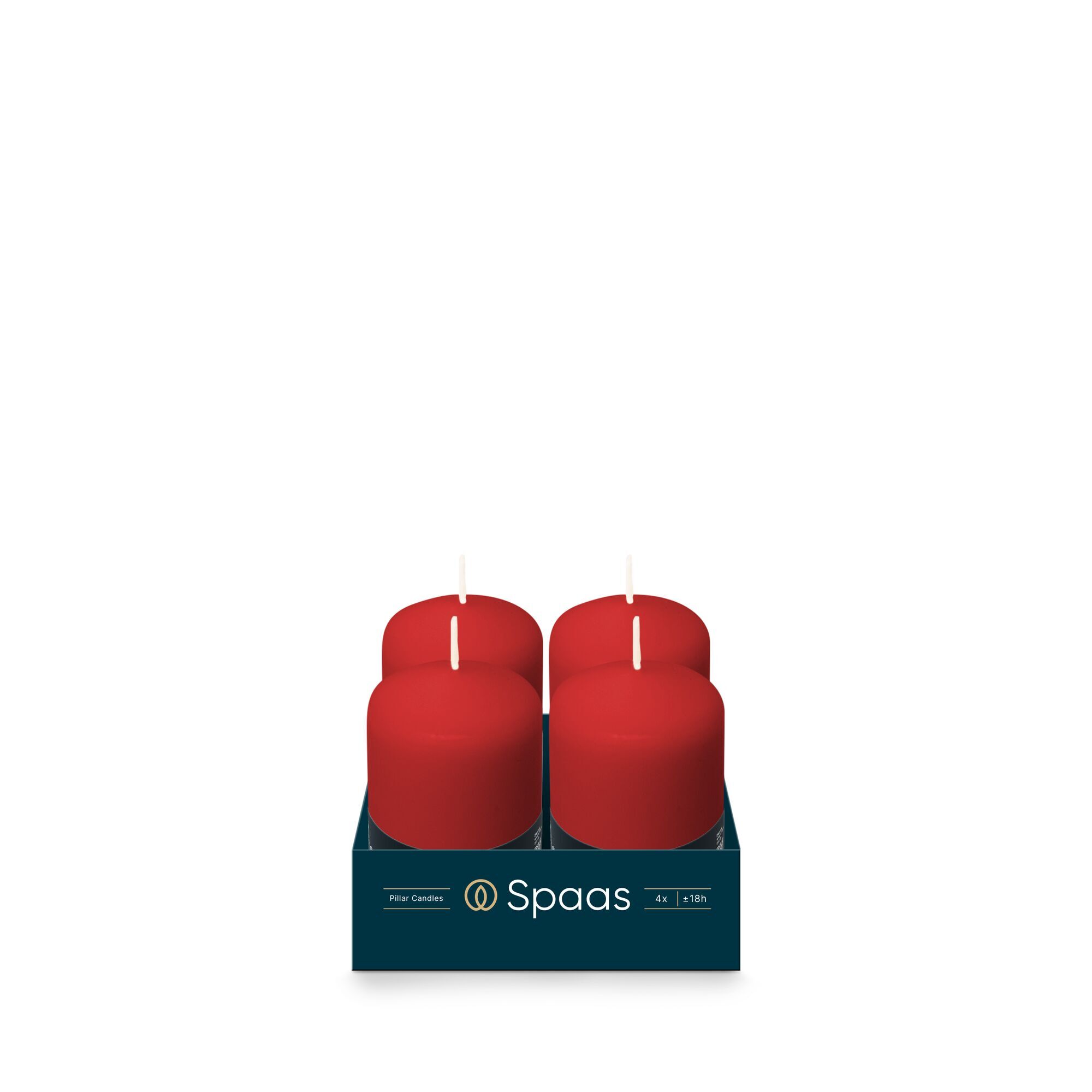 Cilinderkaars 50/80 - rood