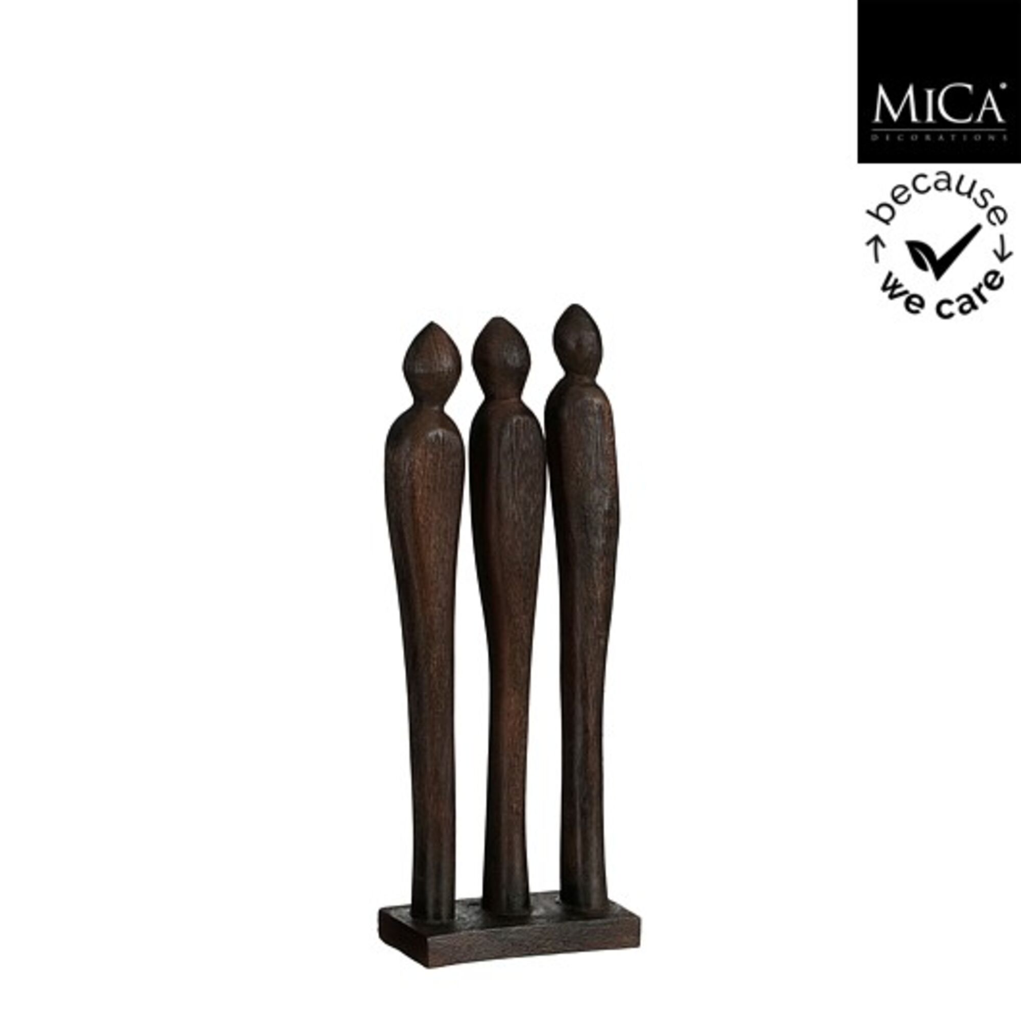 Pegara decoratie object bruin FSC 1