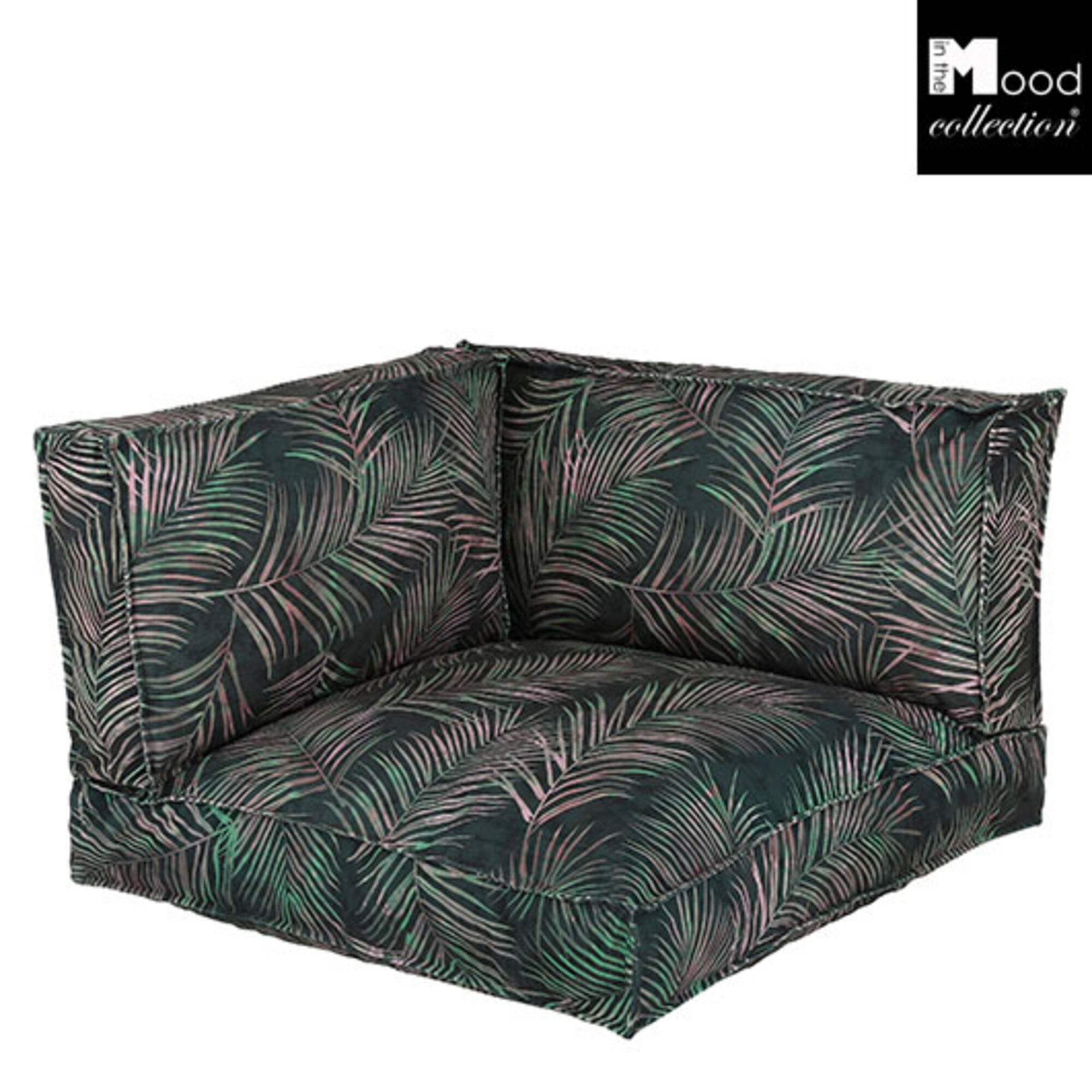 Tropical hoek palletkussen groen 3 stuks