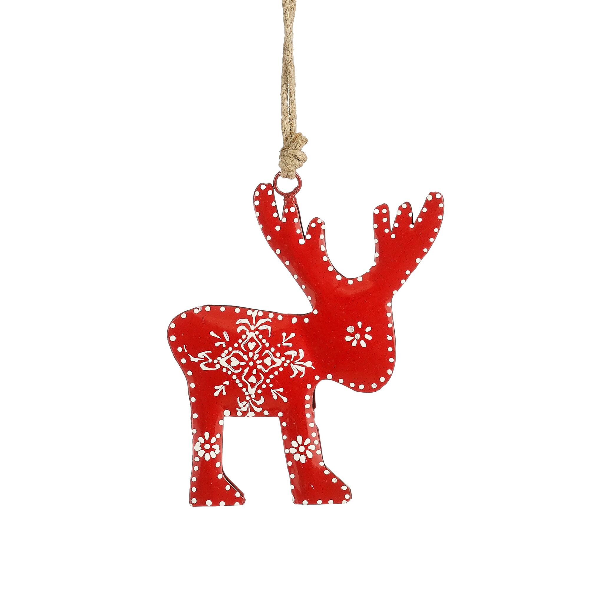 Ornament eland rood