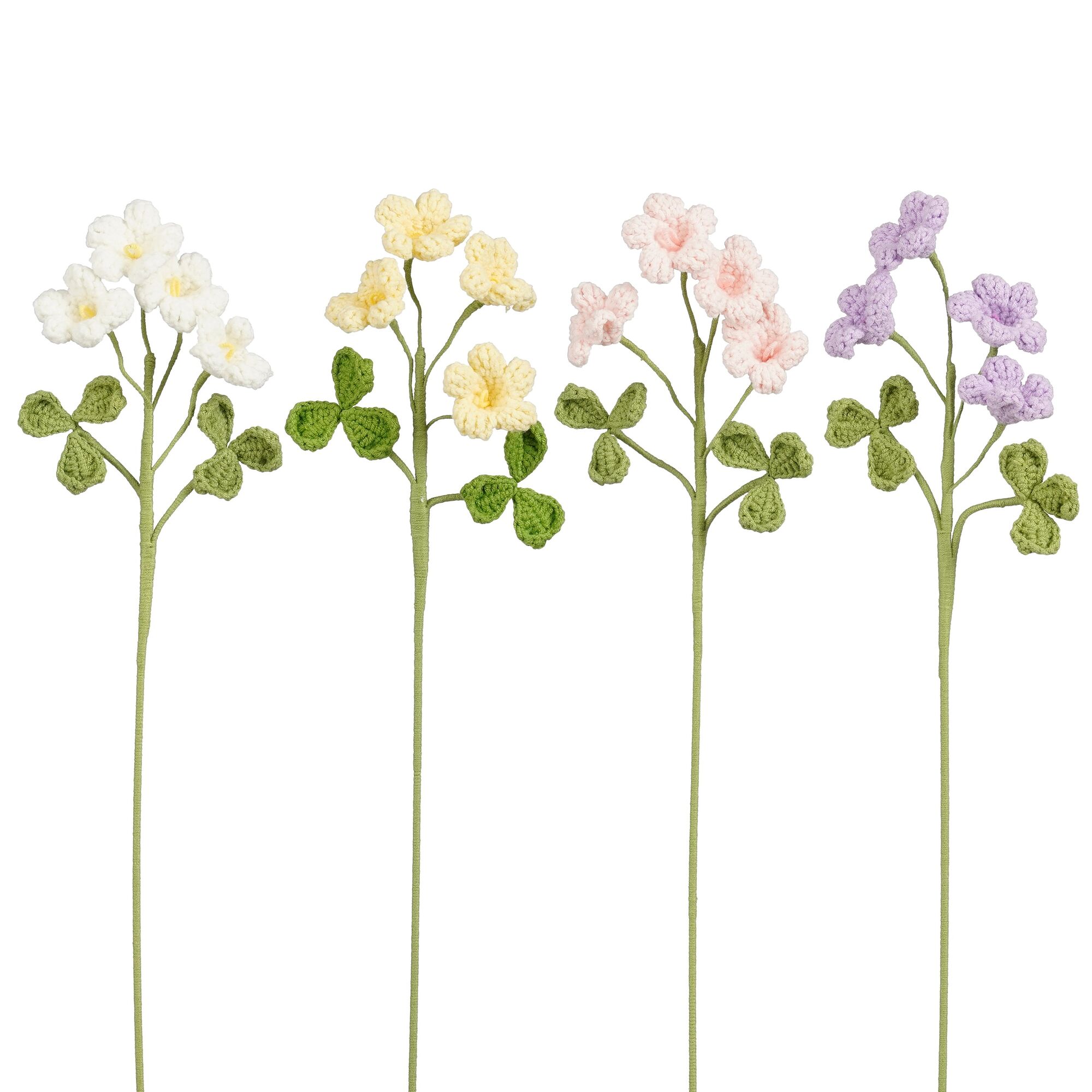 Decoratie margriet lila wit geel roze 4 assorti