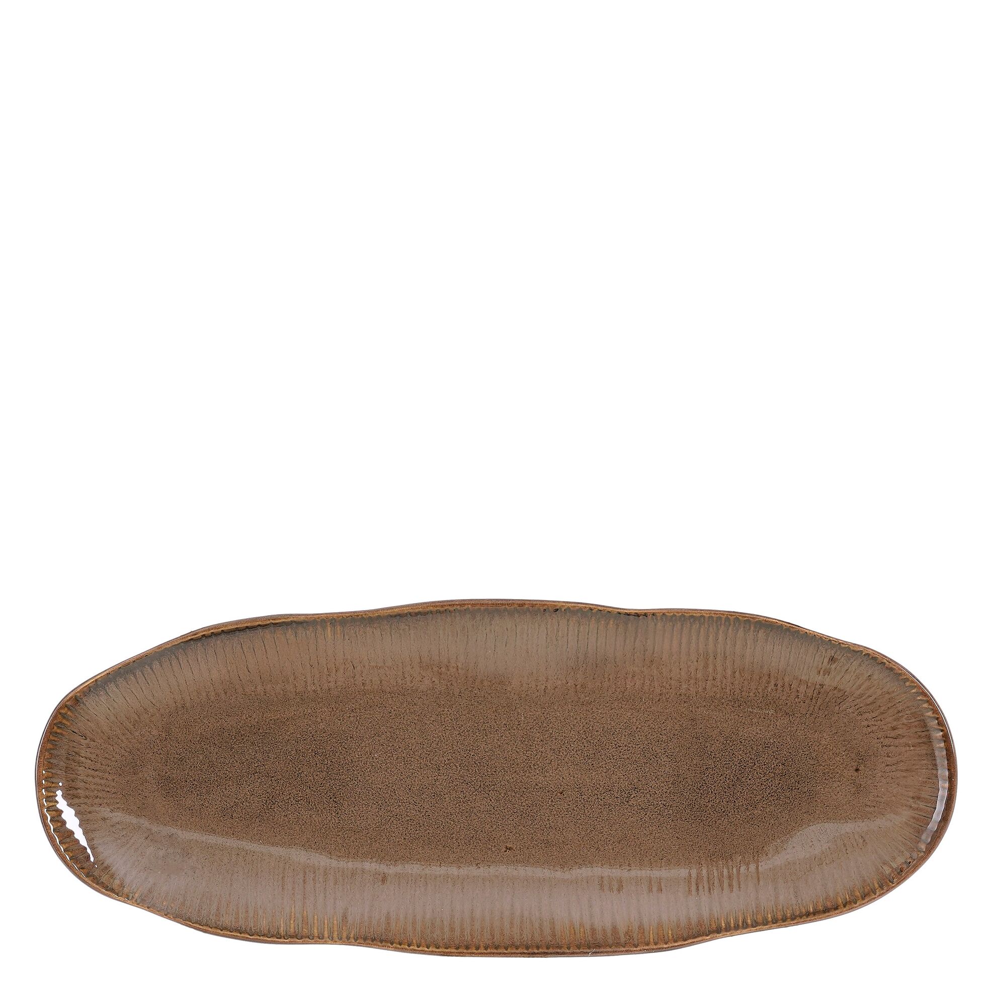 Nusa bord ovaal bruin