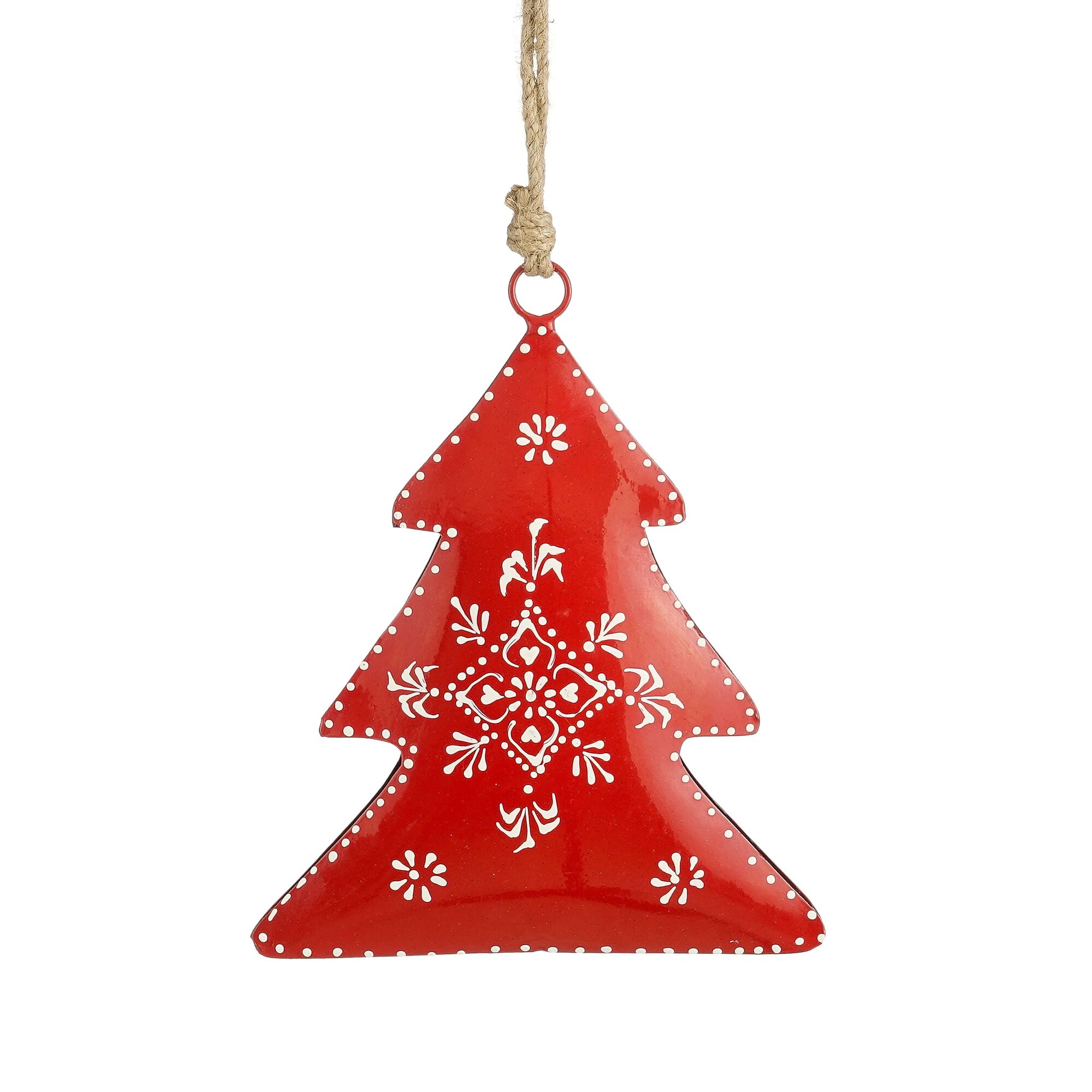 Ornament boom rood