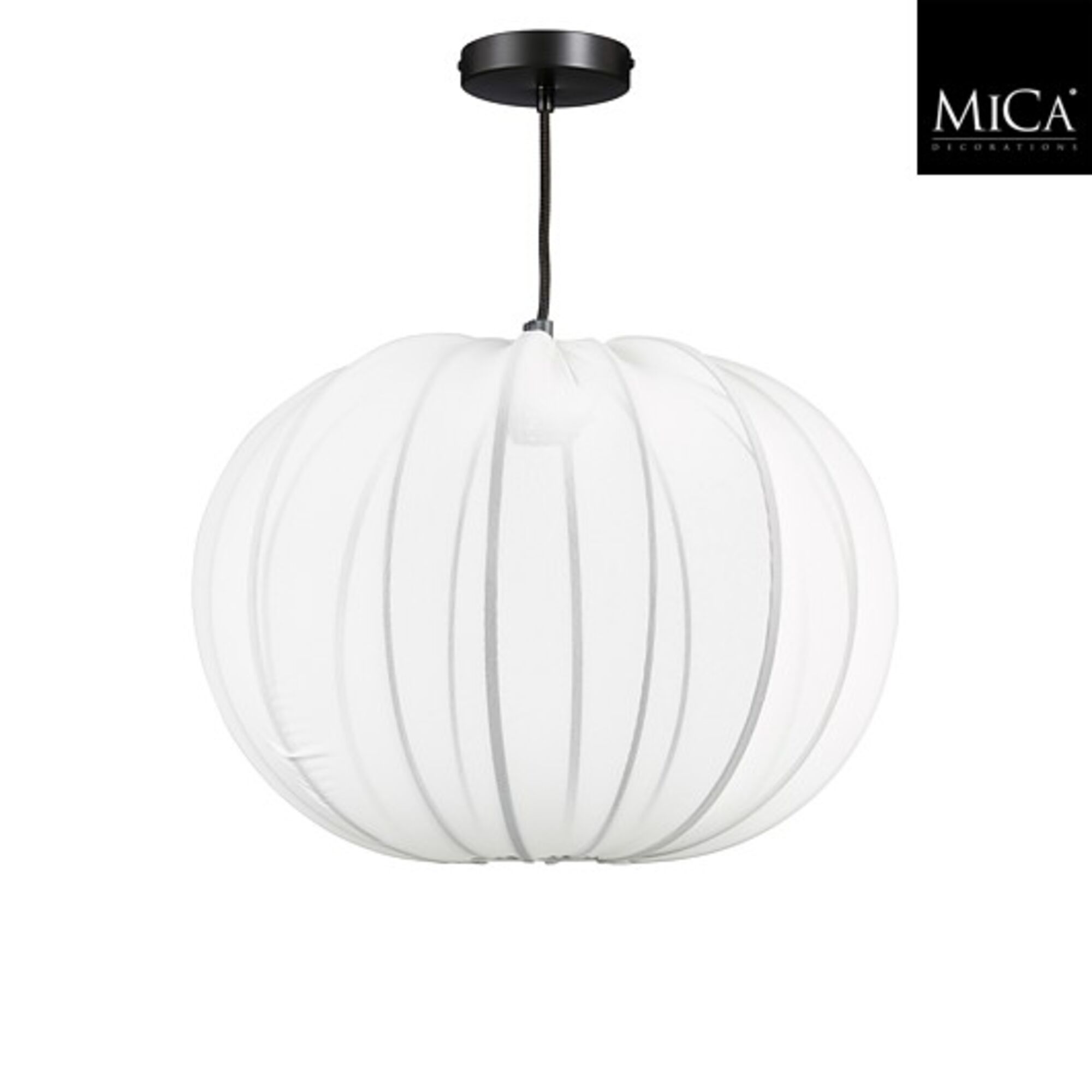 Melon hanglamp wit 40W