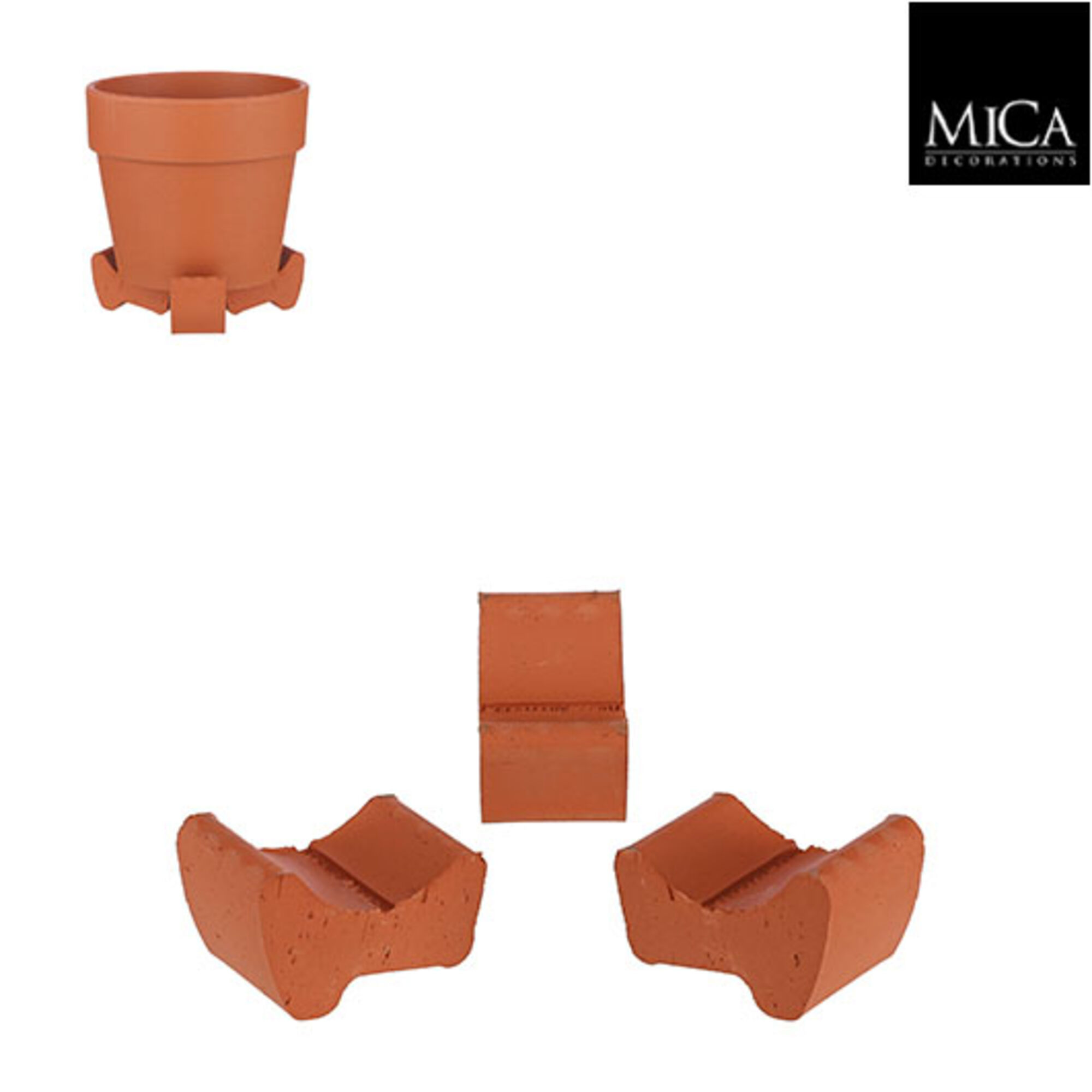 Carina pot voetjes terra 3 stuks