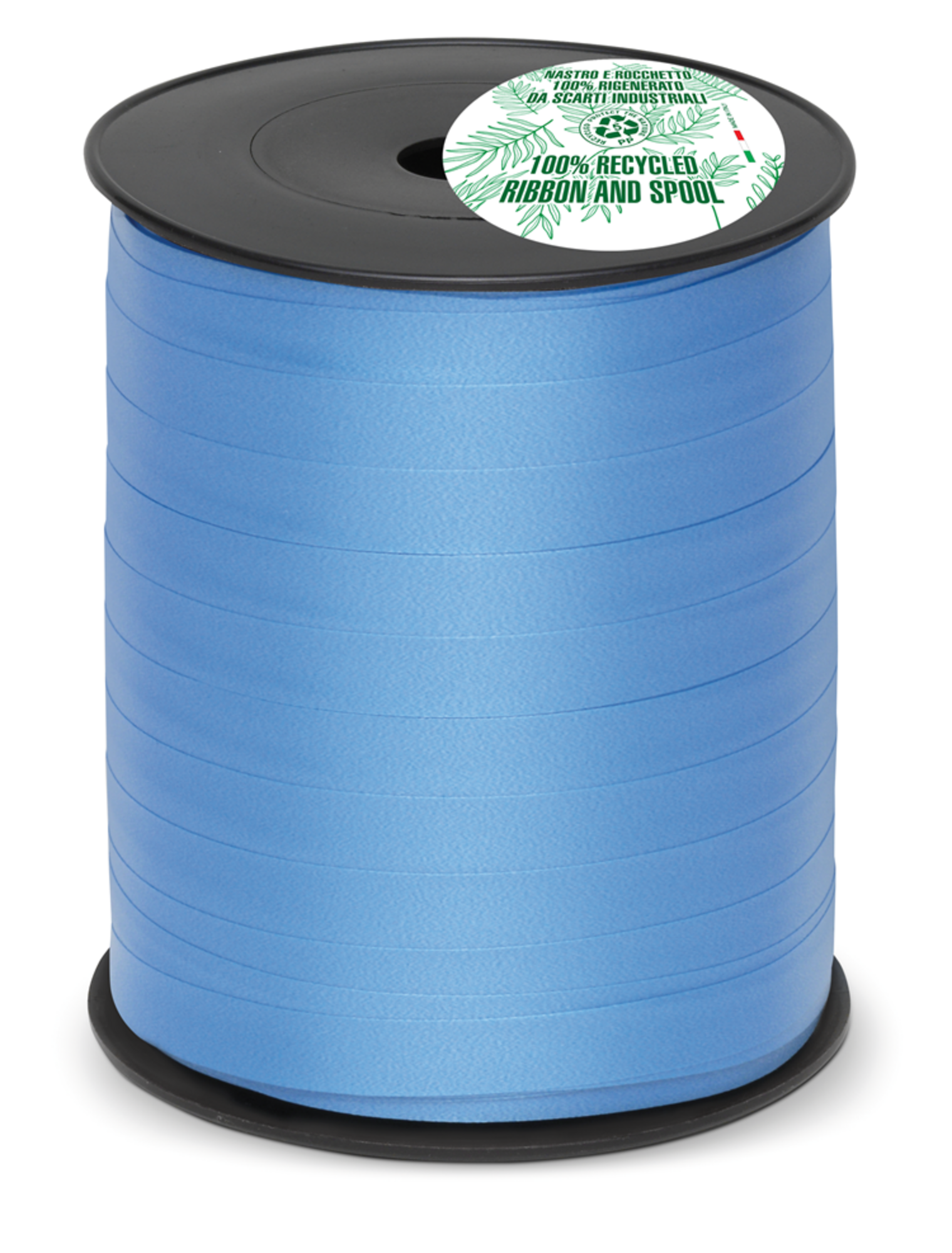 100% Recycled Krullint - Blauw