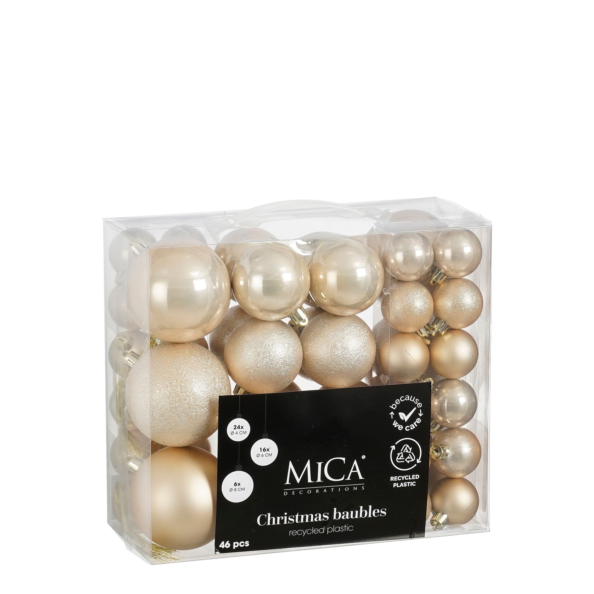 Bal onbreekbaar creme 46 stuks