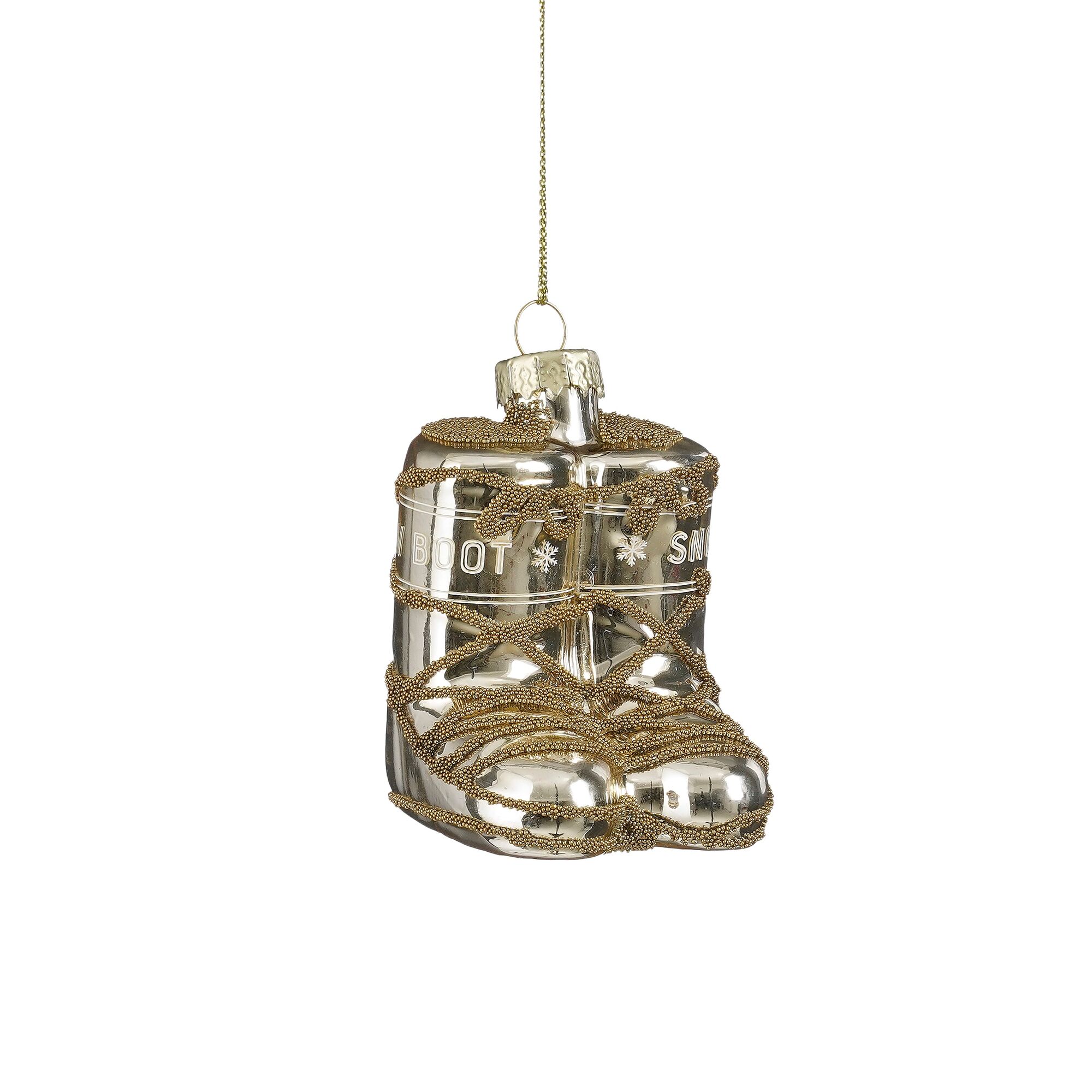 Ornament schoen goud