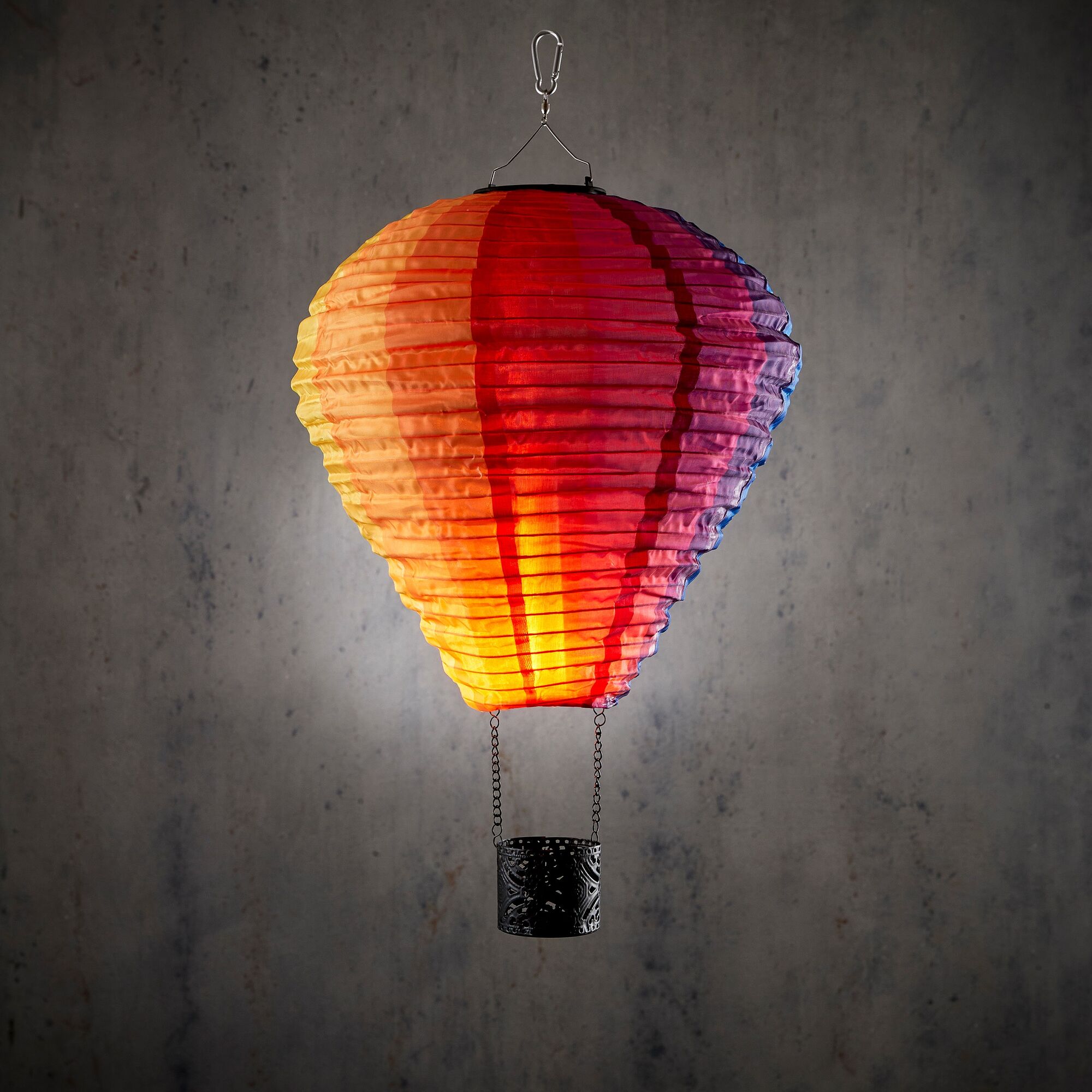 Solar luchtballon hangend meerkleurig flame led