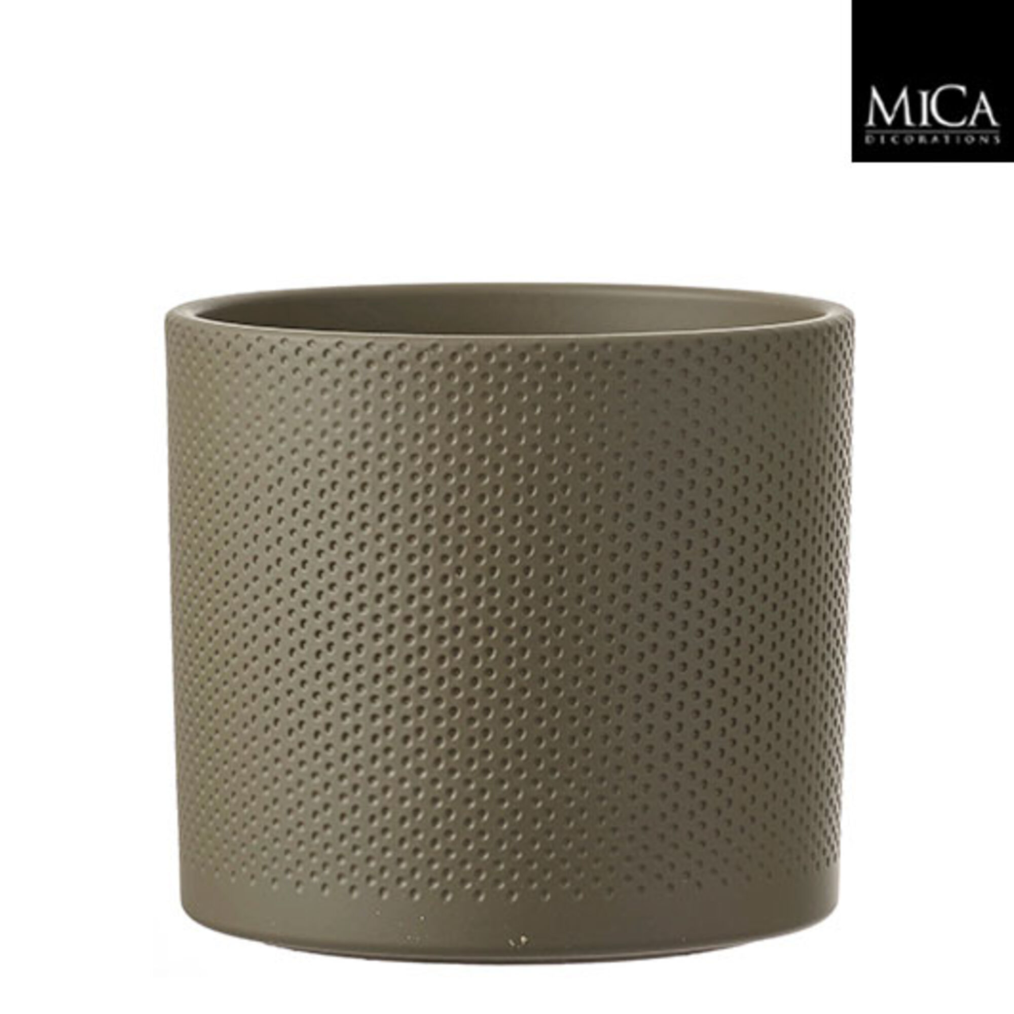 Era pot rond groen relief