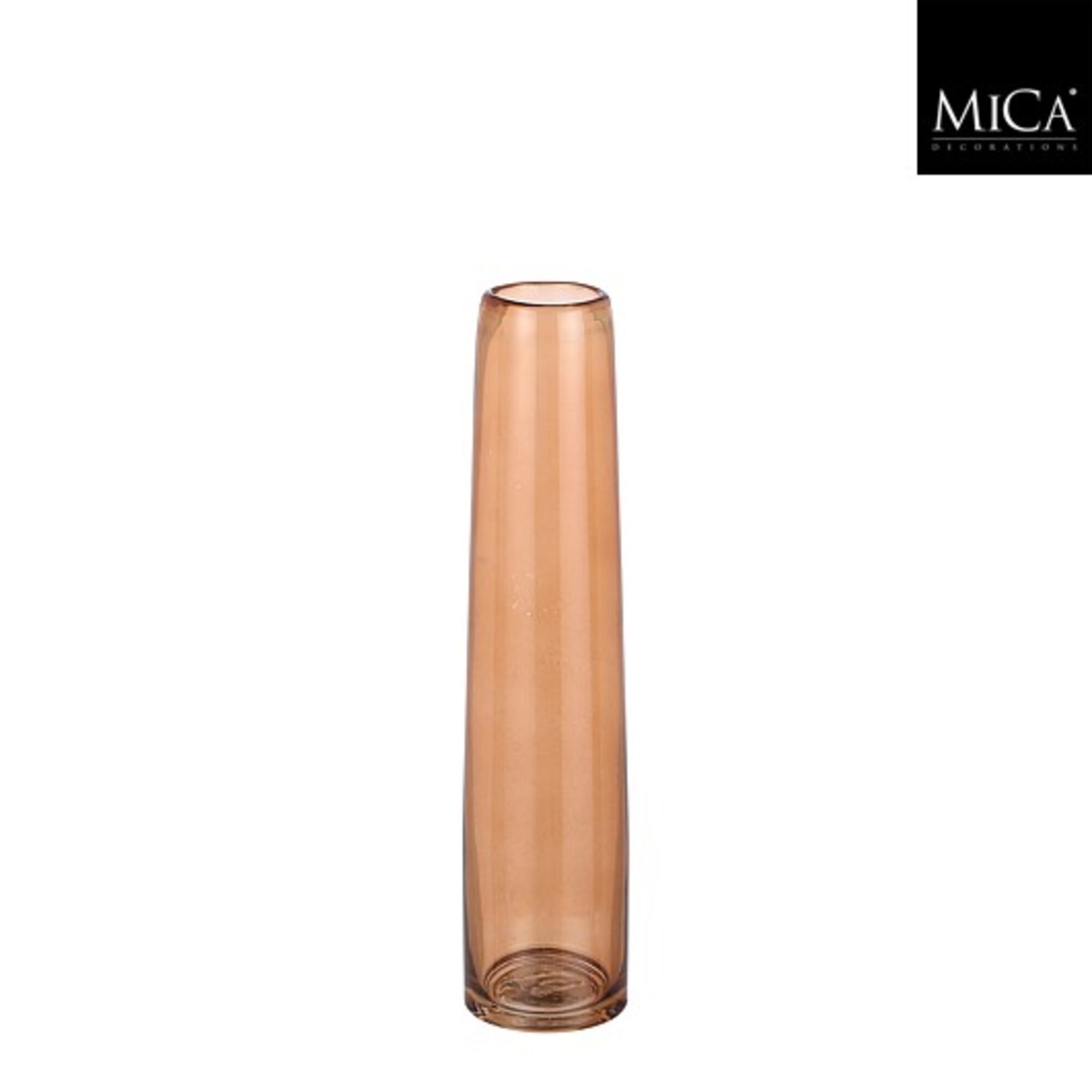 Xandra single flower vaas glas bruin