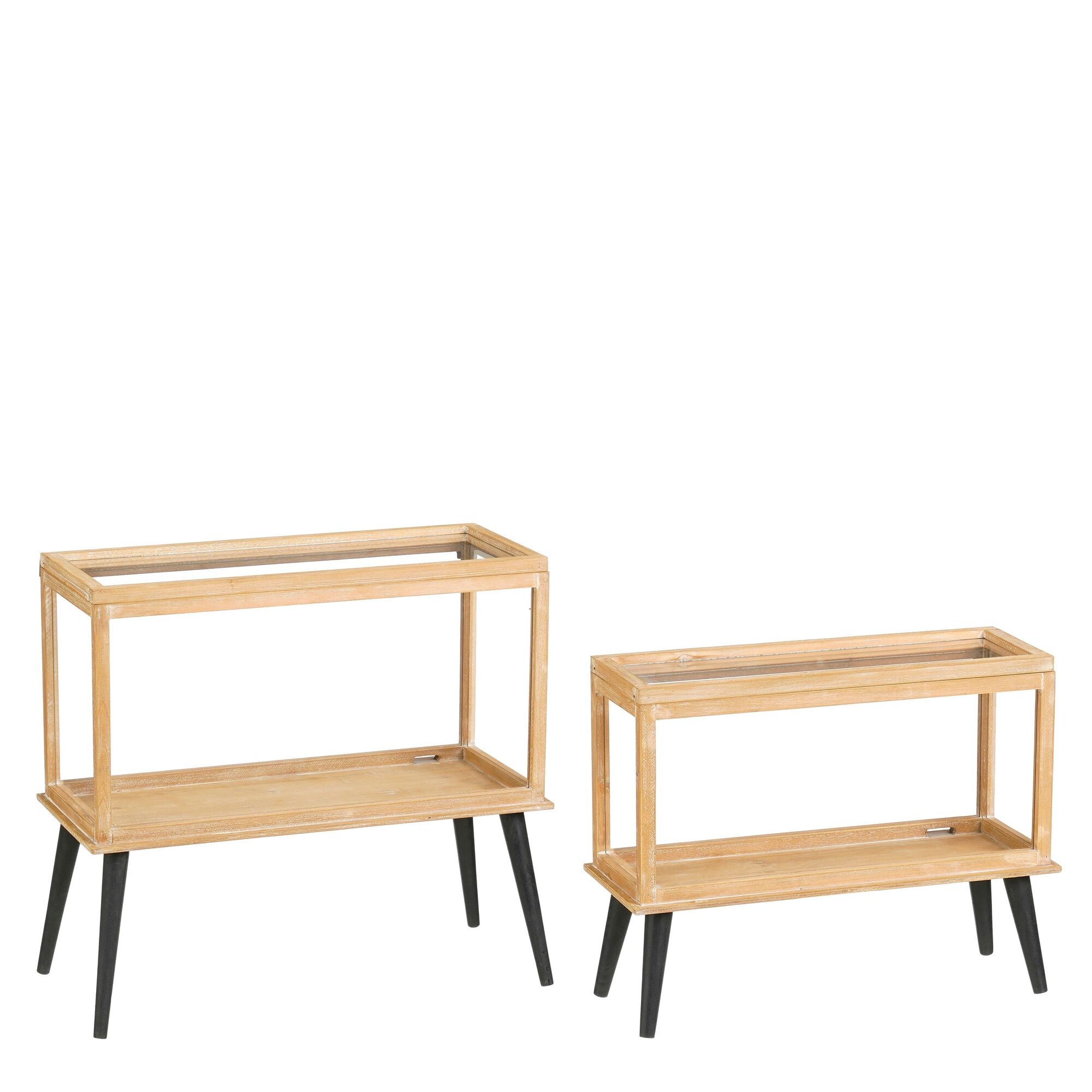 Kabinet bruin set van 2 FSC 100%