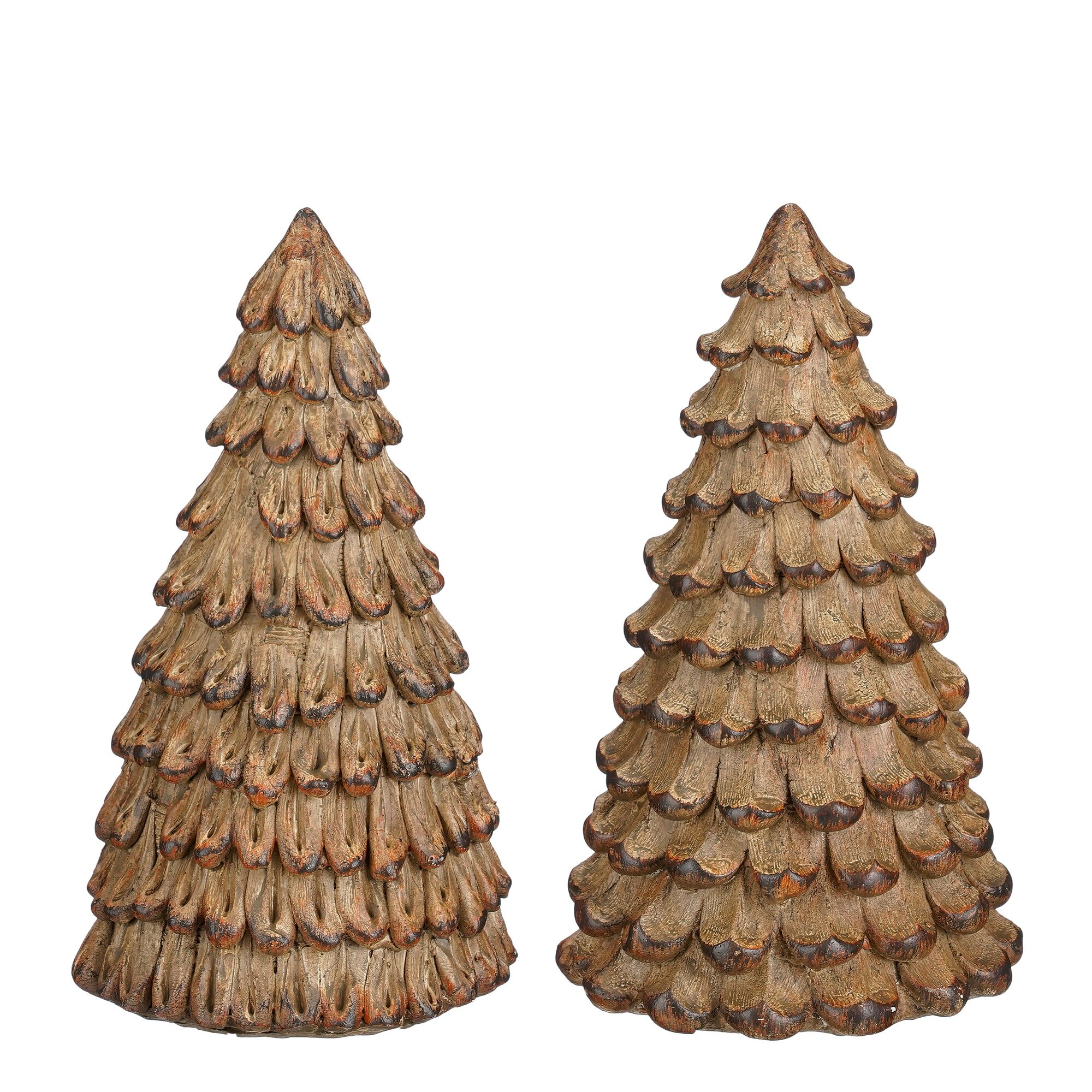 Decoratie boom bruin 2 assorti
