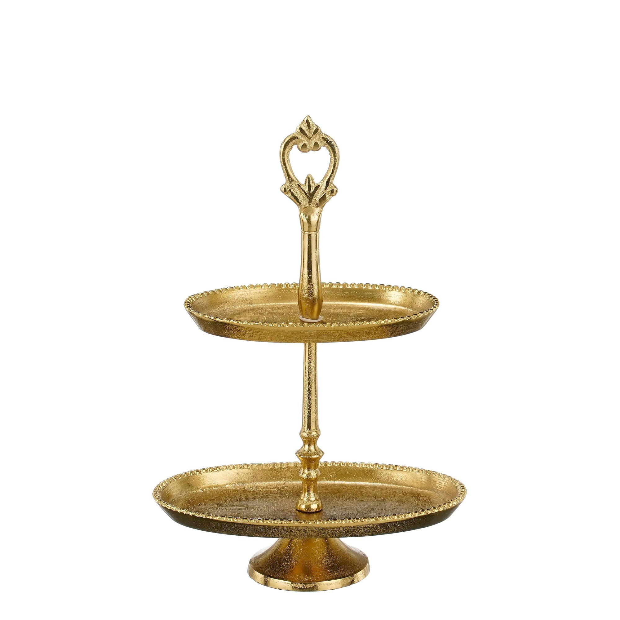 Etagere gerecycled aluminium goud