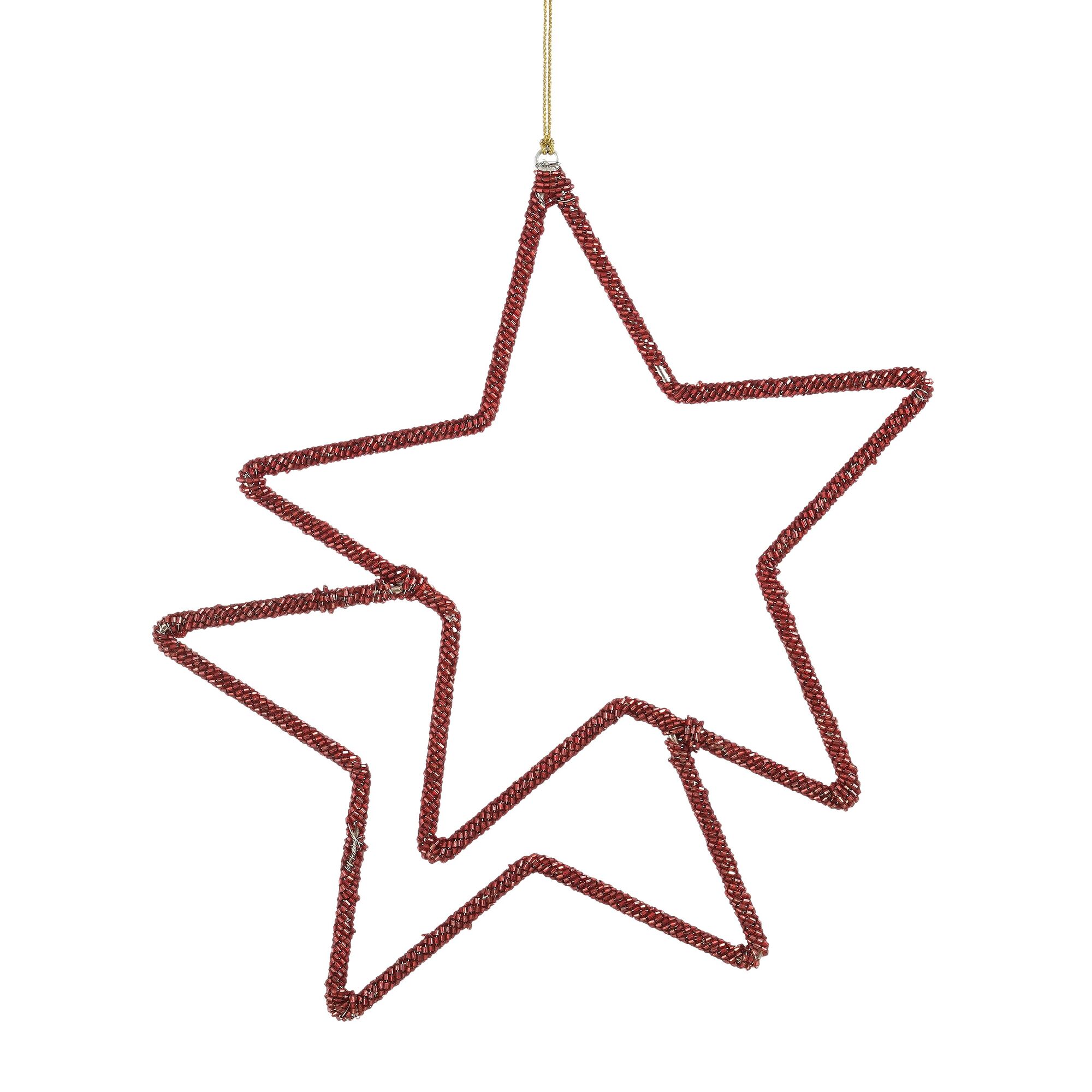 Ornament ster rood
