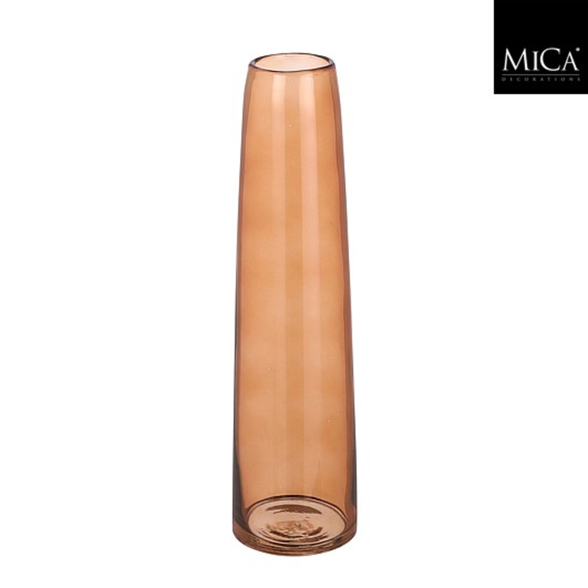 Xandra single flower vaas glas bruin