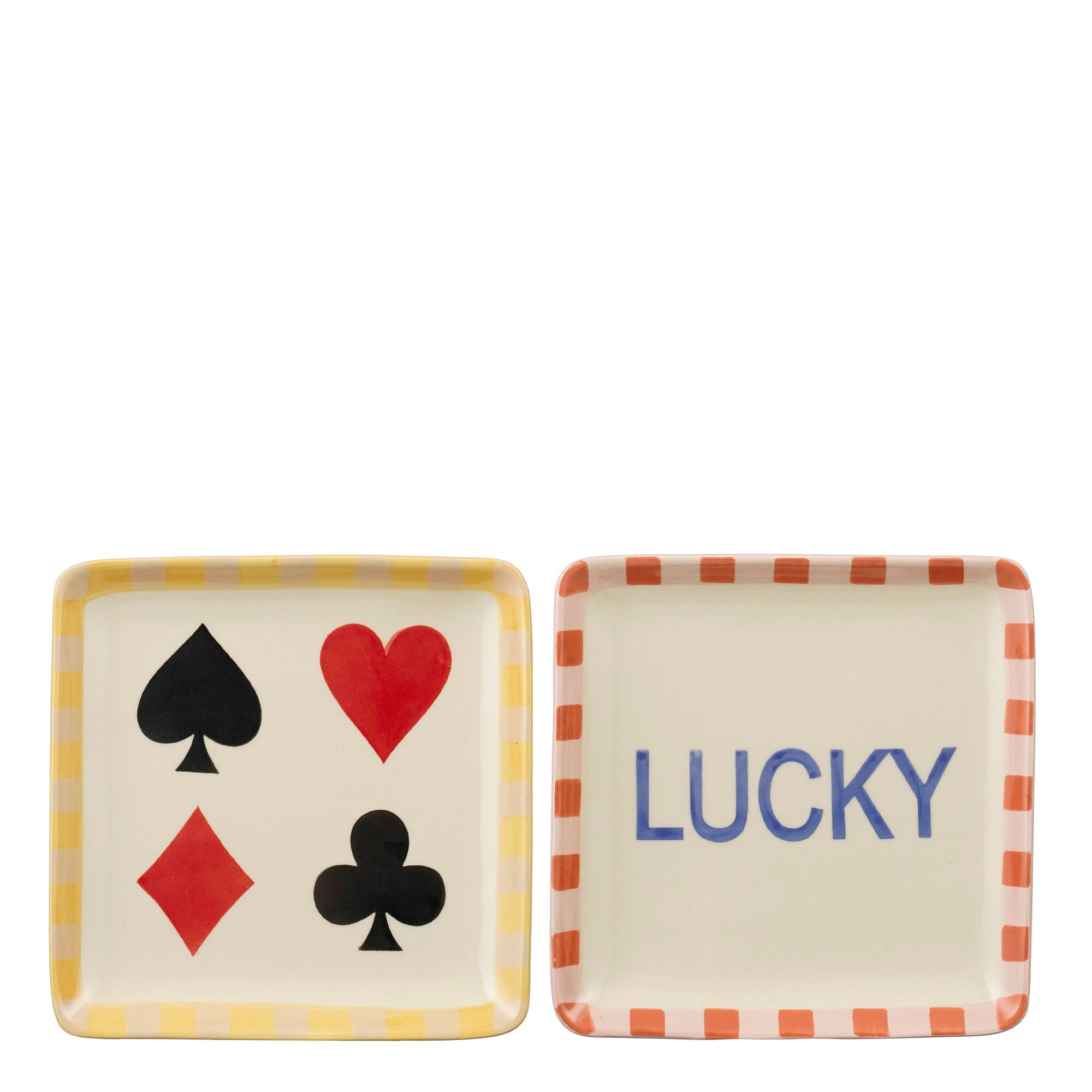 Bord LUCKY & GAME roze geel 2 assorti