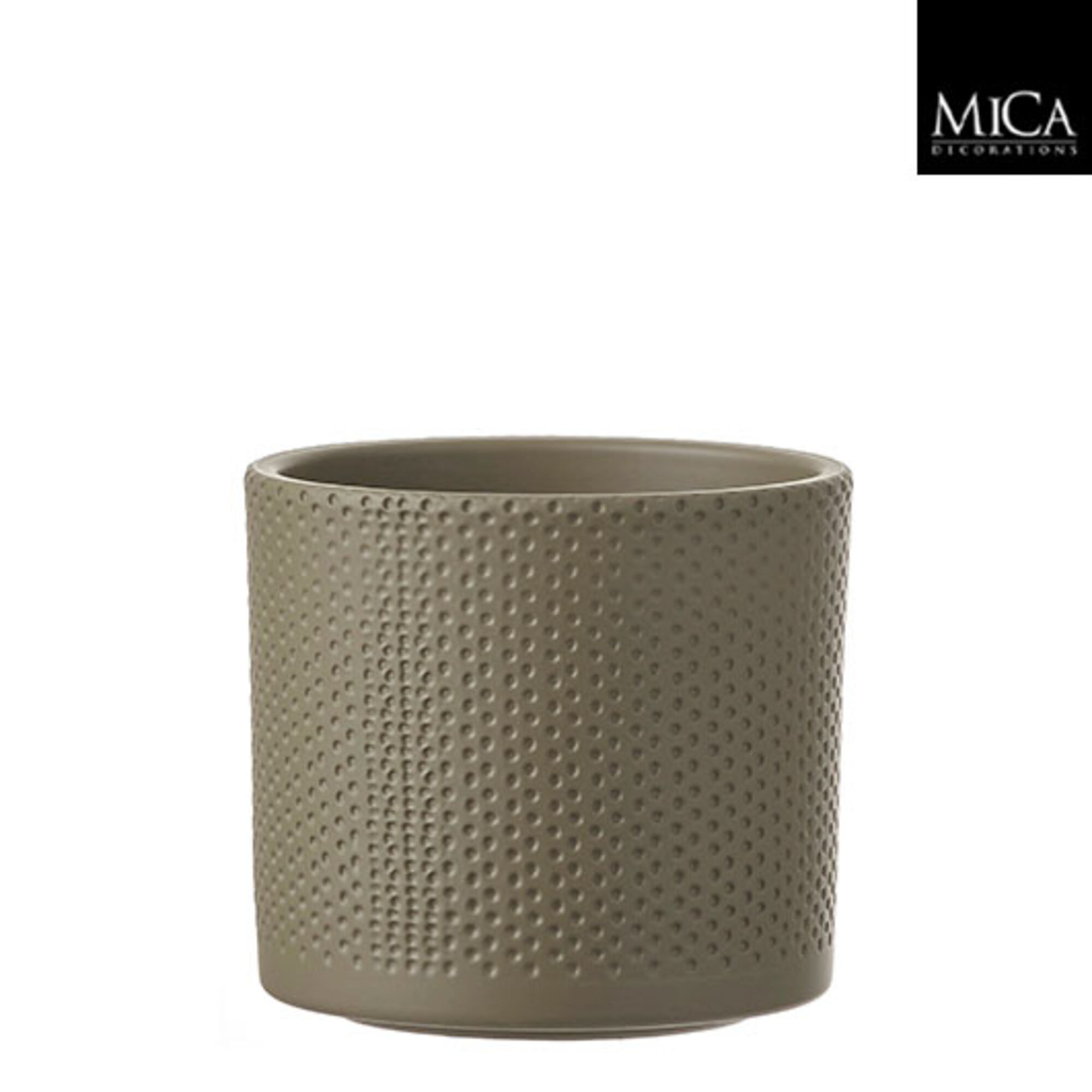 Era pot rond groen relief