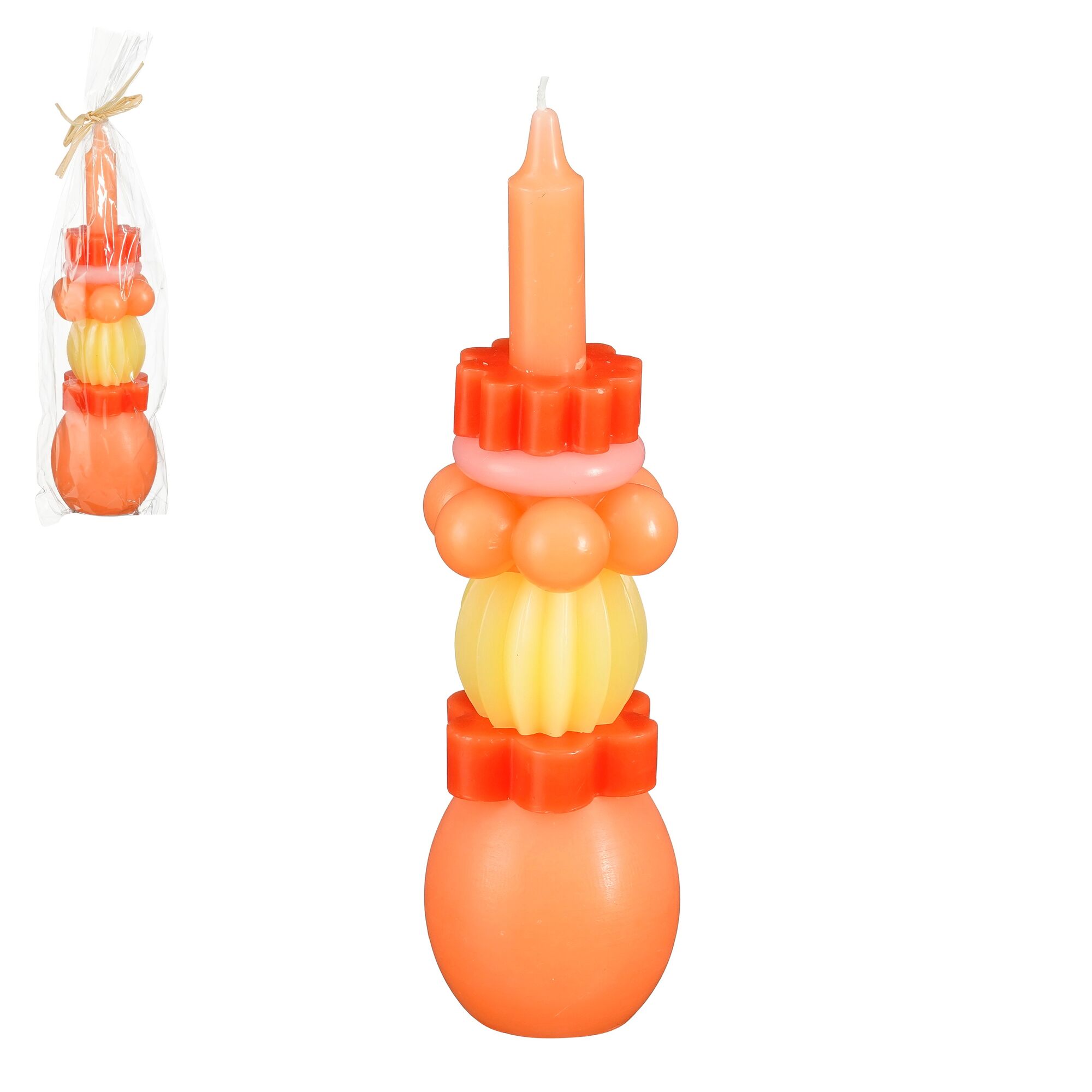 Kaars oranje DIY