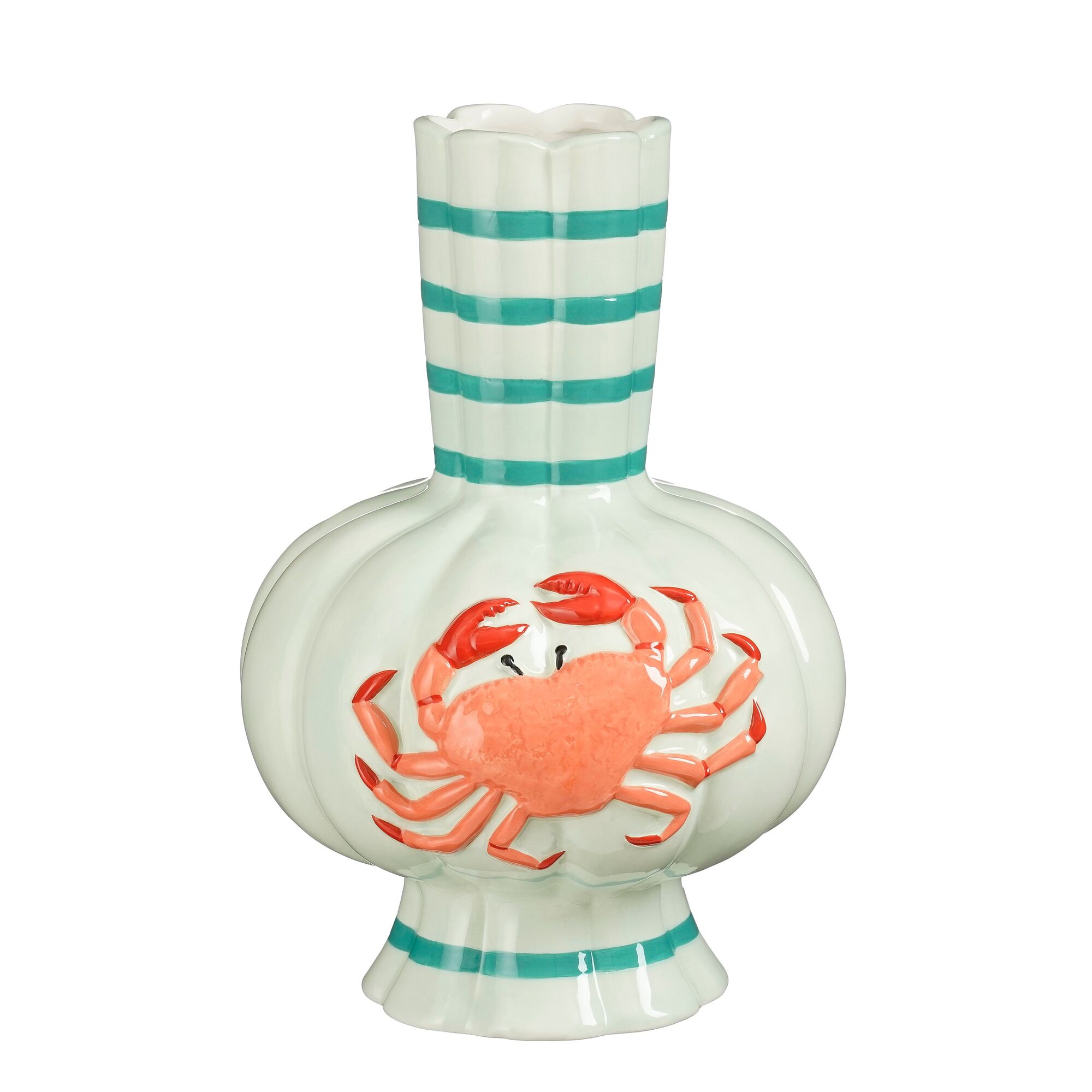 Vaas krab l.blauw