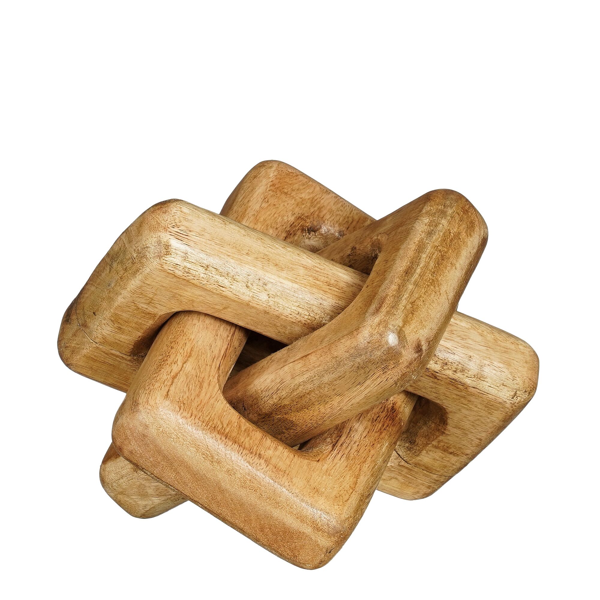 Decoratie knoop bruin FSC 100%